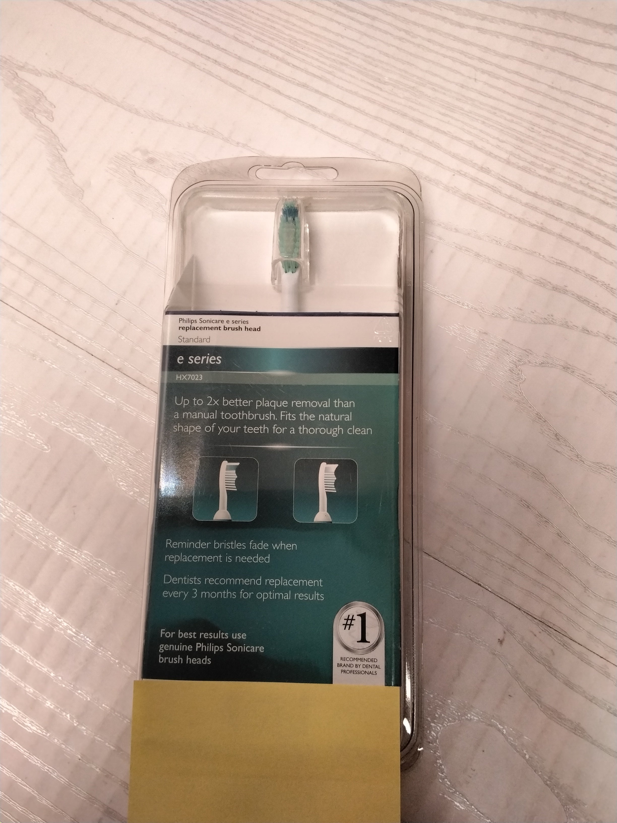 Philips Sonicare Genuine E-Series Replacement Toothbrush Heads, 3- White, HX7023 (7864278221038)