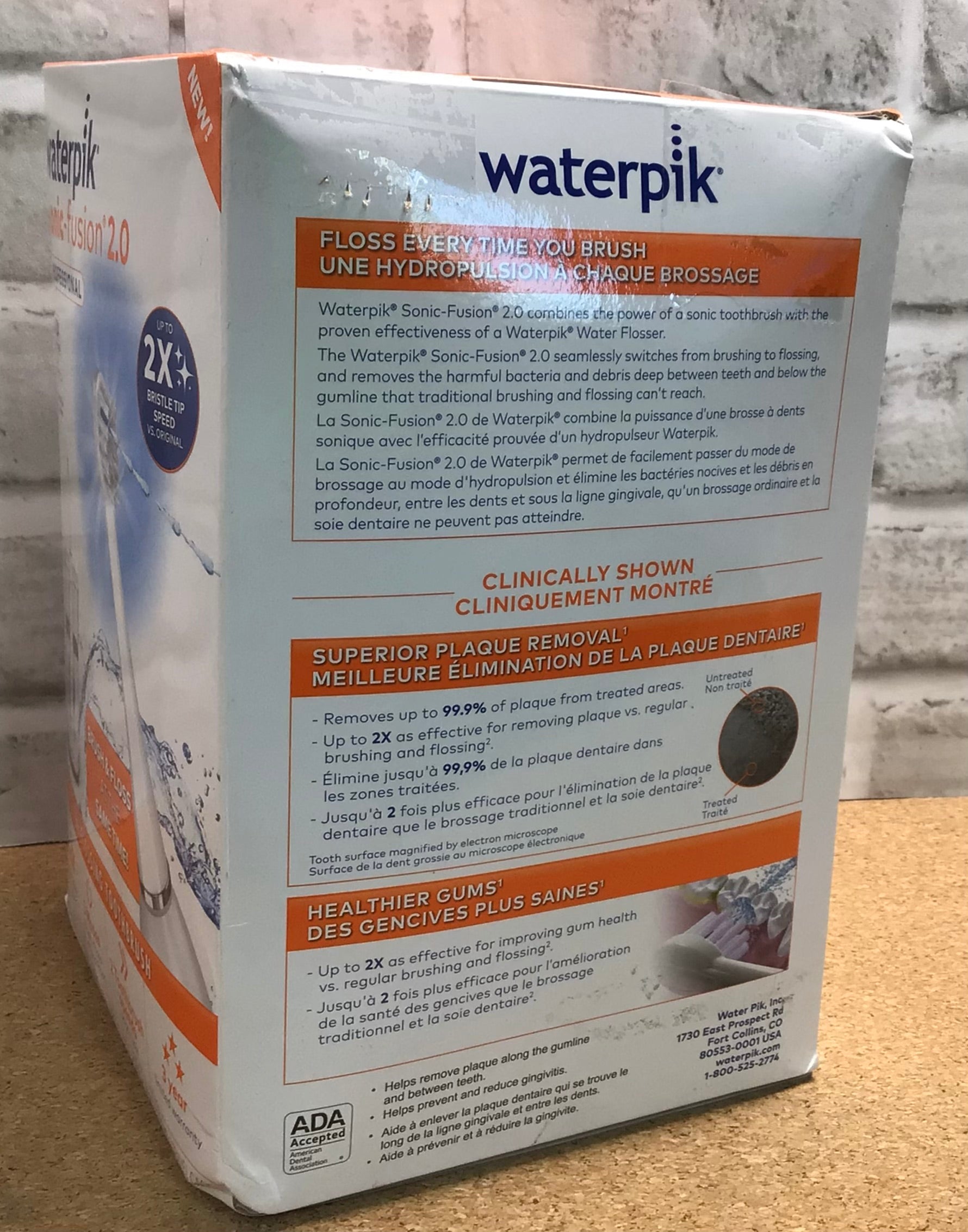 Waterpik Sonic-Fusion 2.0 Professional  Electric Toothbrush and Water Flosser (7901011476718)