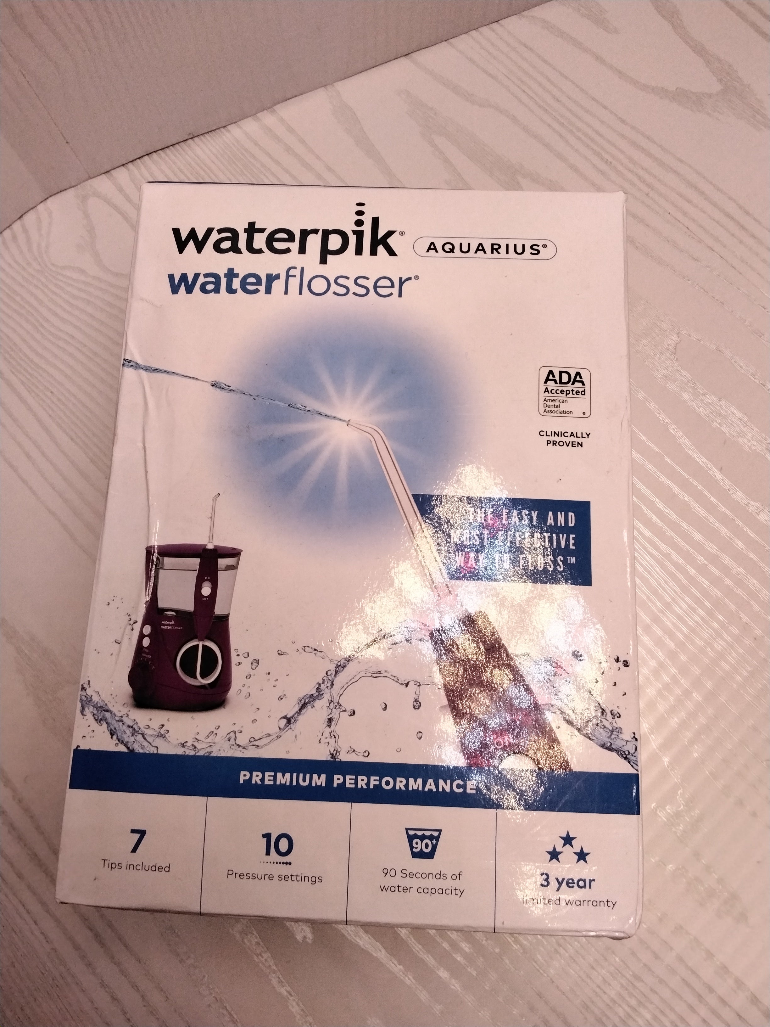 *SEALED* Waterpik WP-665 Water Flosser Electric Dental, Aquarius, Orchid (7704022384878)