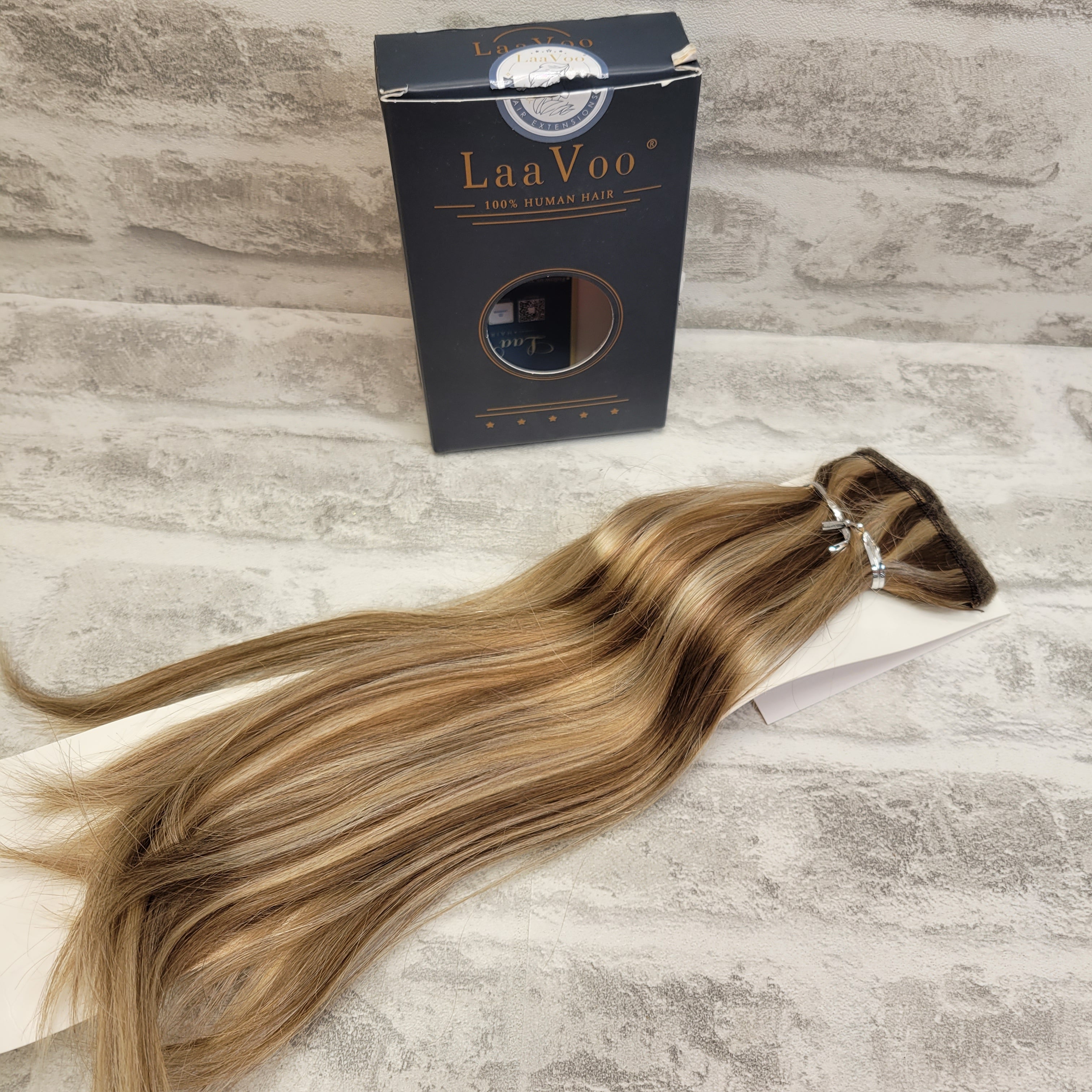LaaVoo Ponytail Hair Extensions Human Wrap Around Hair Clip 12 Inch 70g (7576787386606)