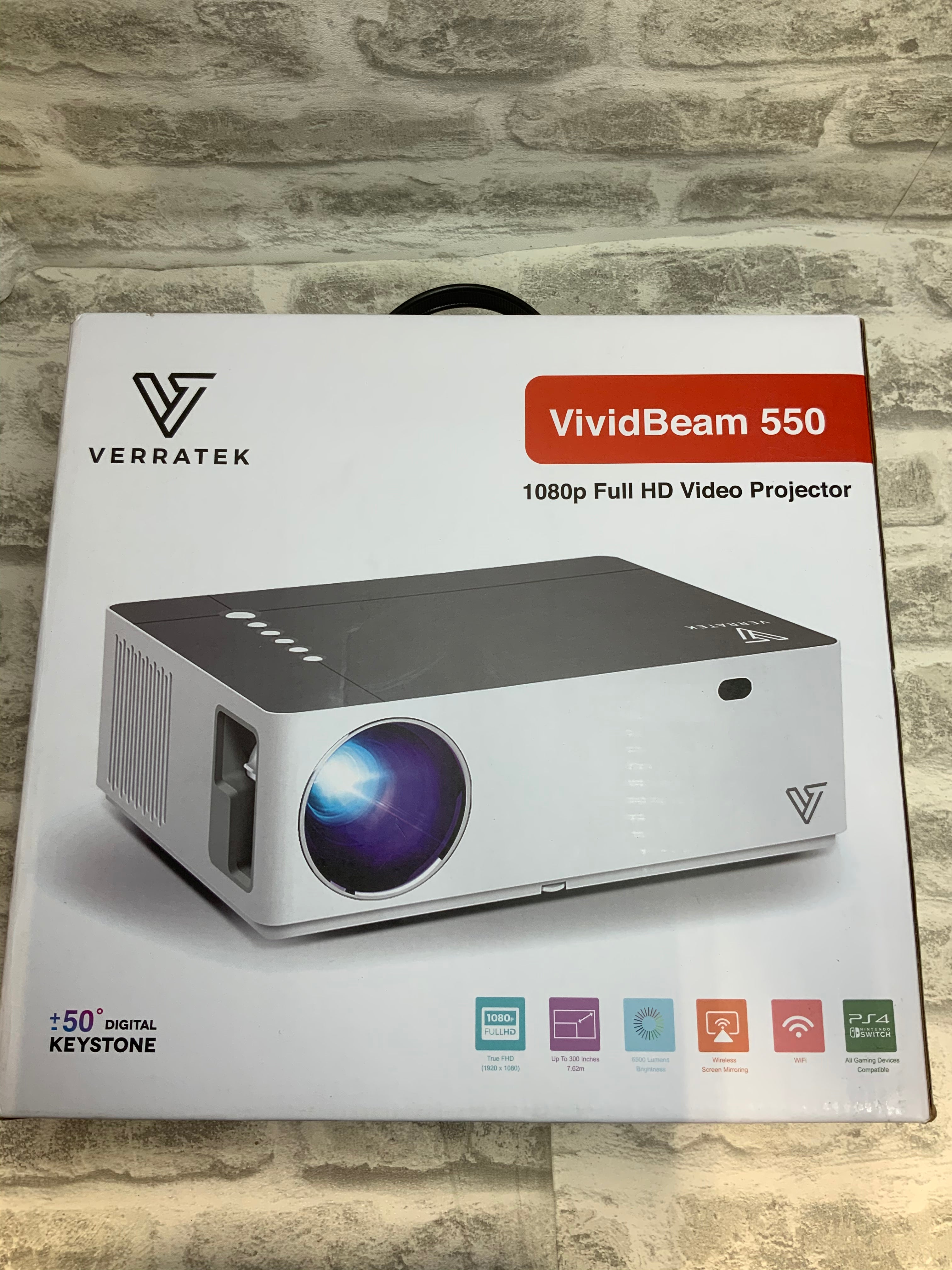 WiFi Native 1080P Projector, 4k Supported, VividBeam 550 (7532595118318)