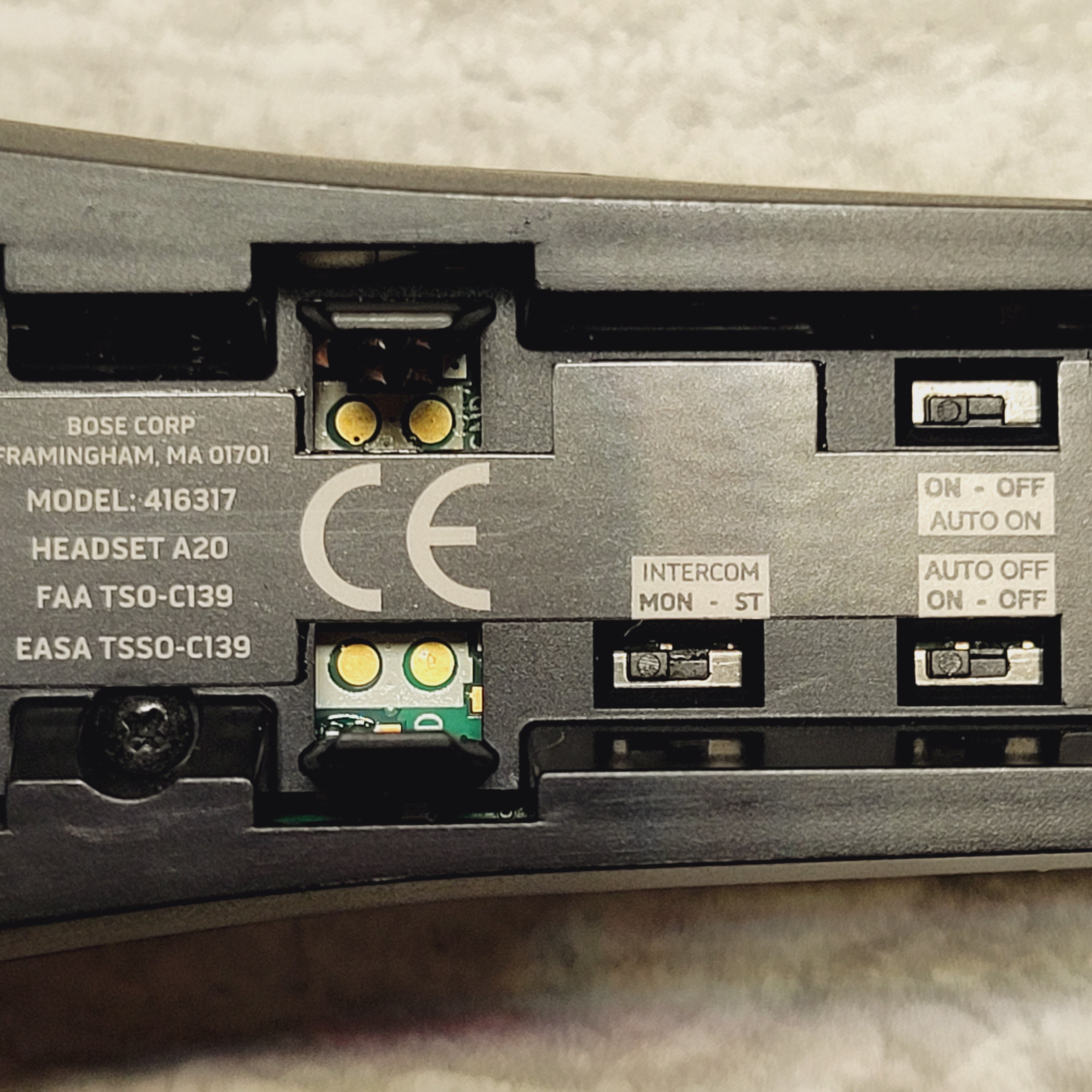 Bose A20 Cable Assembly Straight Cord, XLR Connector