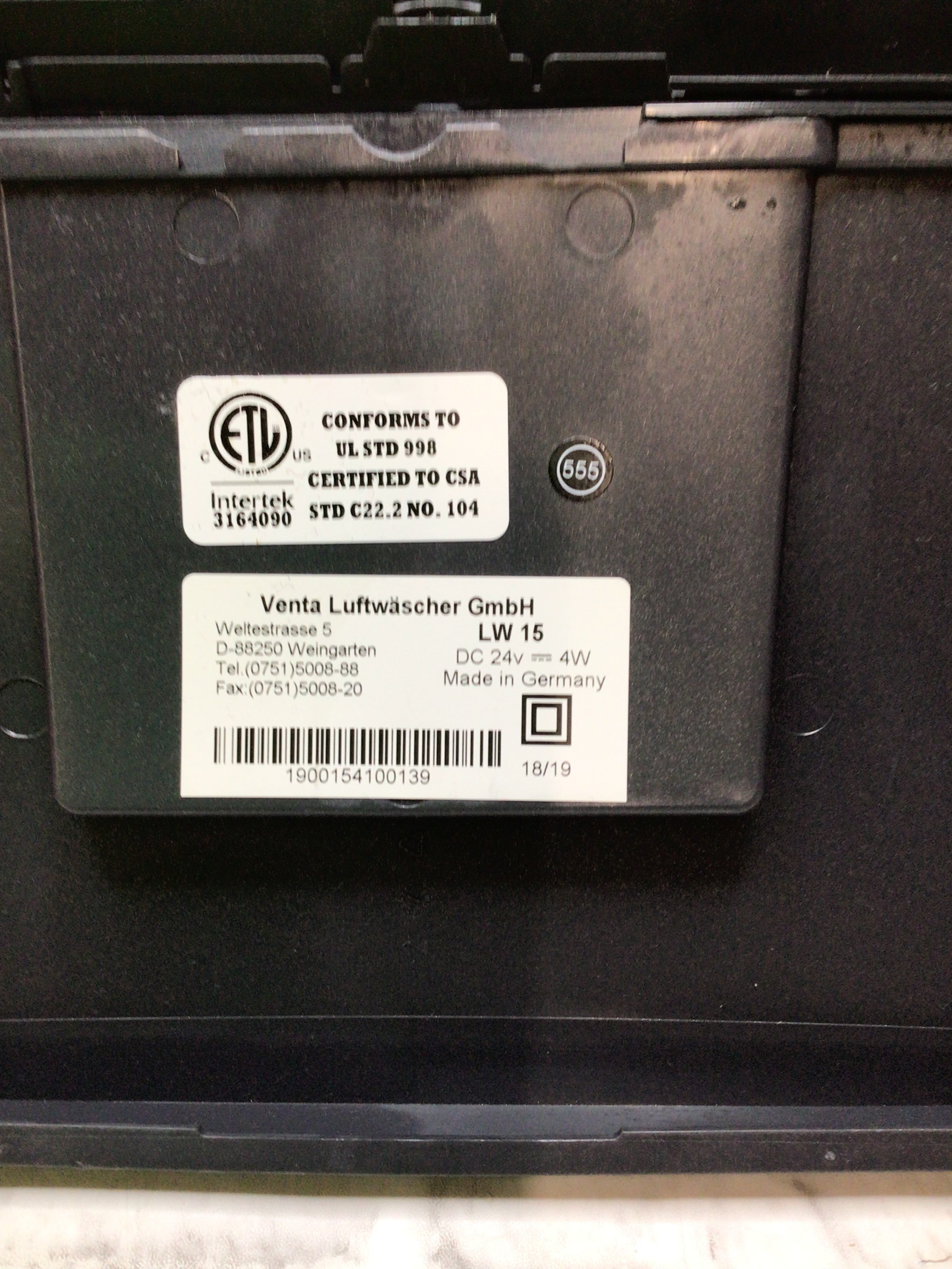 Venta LW15 Original Humidifier in Black 300 ft² **READ** (8097901248750)