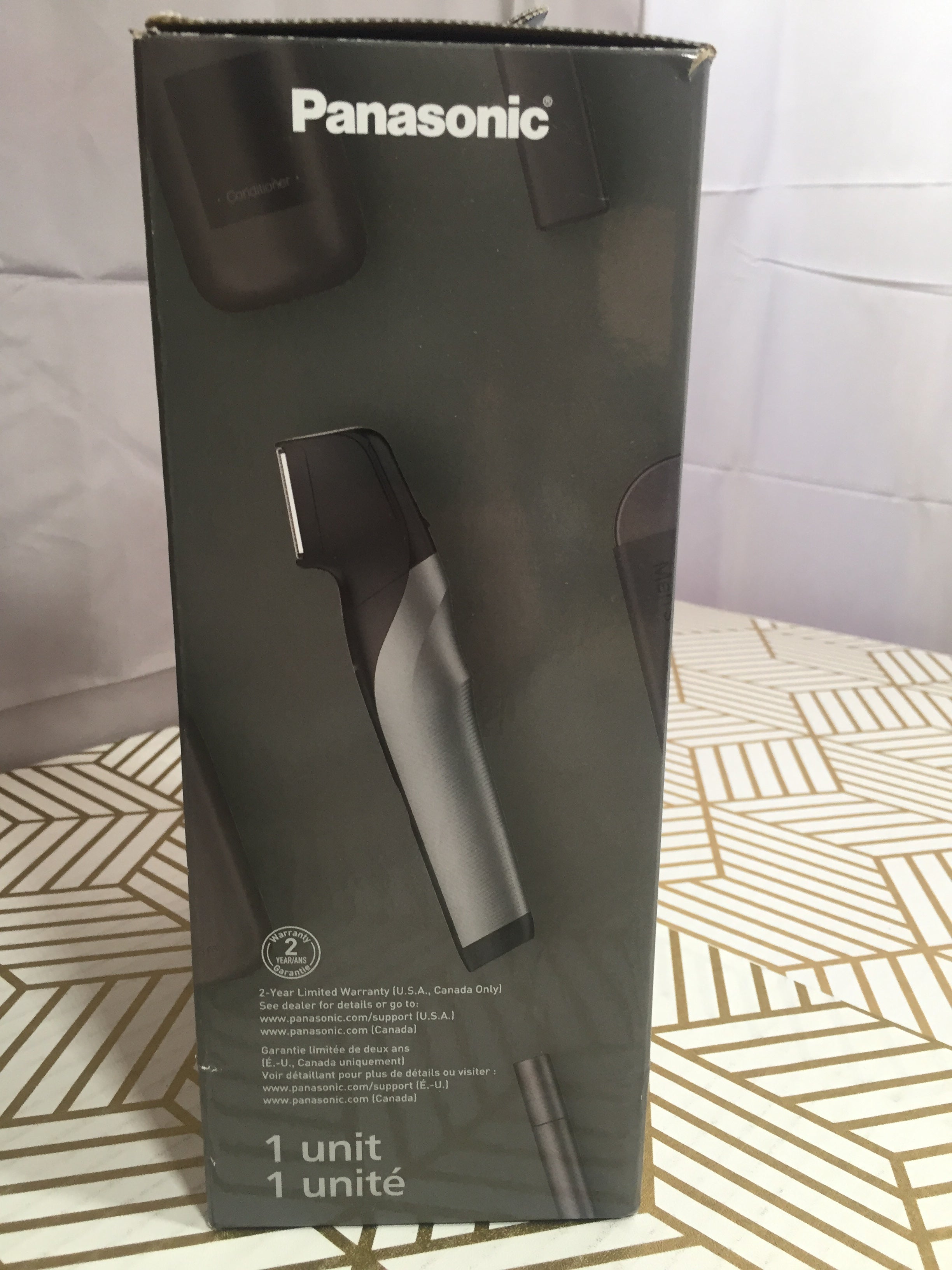Panasonic Body Groomer Wet/Dry Cordless Electric ERGK80S (Black)