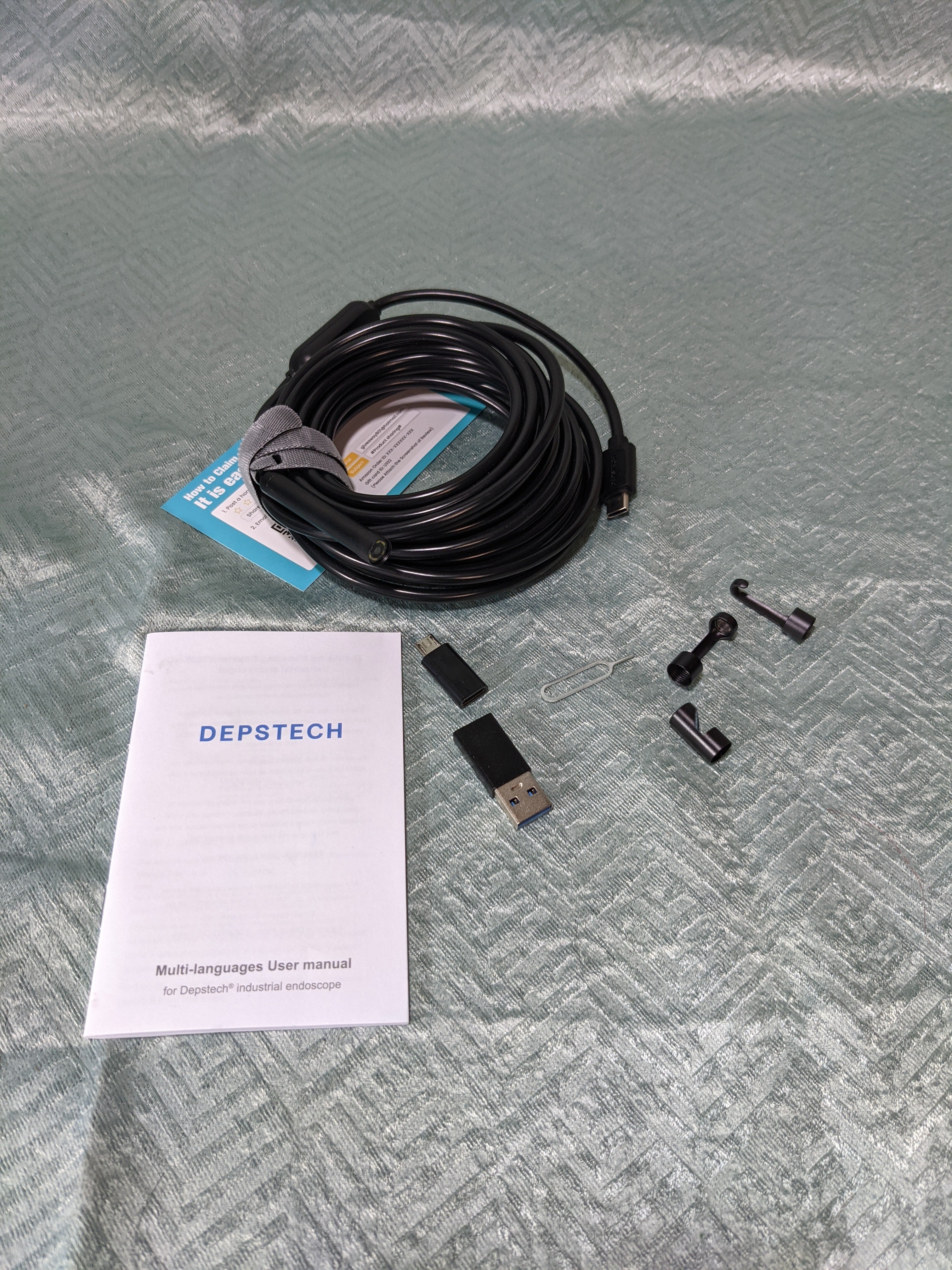 Wireless Endoscope, DEPSTECH Upgrade 5.0MP HD Inspection Camera Scope Camera (6958013186231)