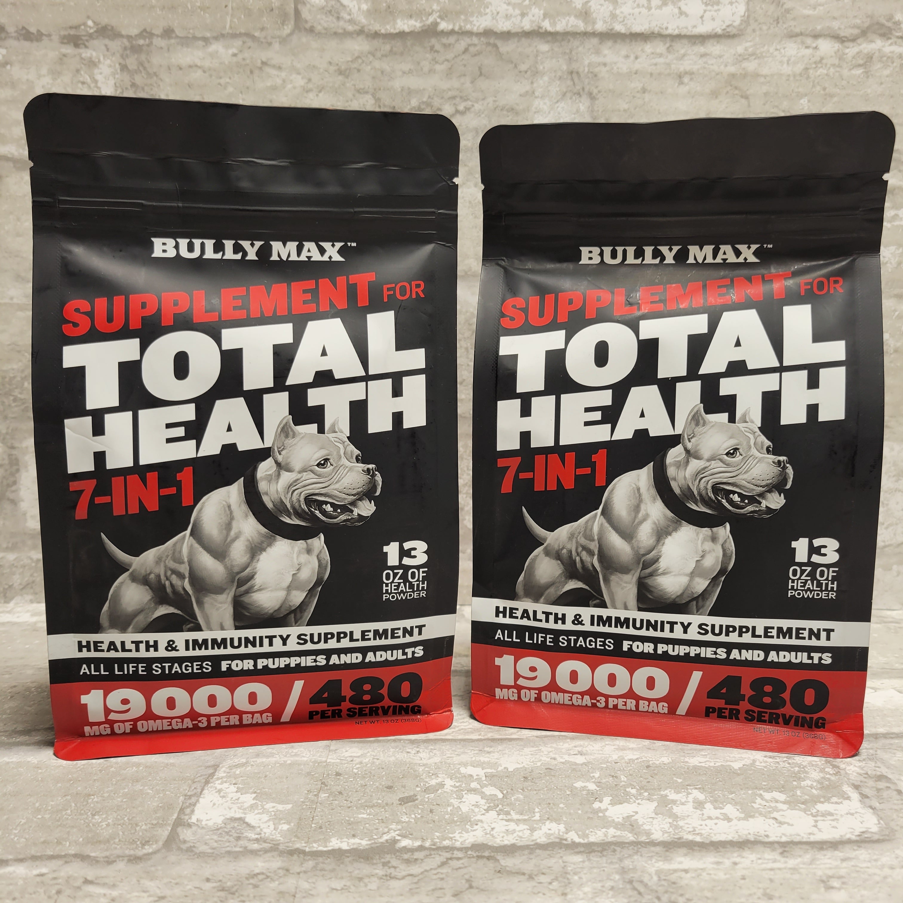 Bully Max Supplement for Total Health 7-IN-1 13oz, Lot of 2 (8045141098734)