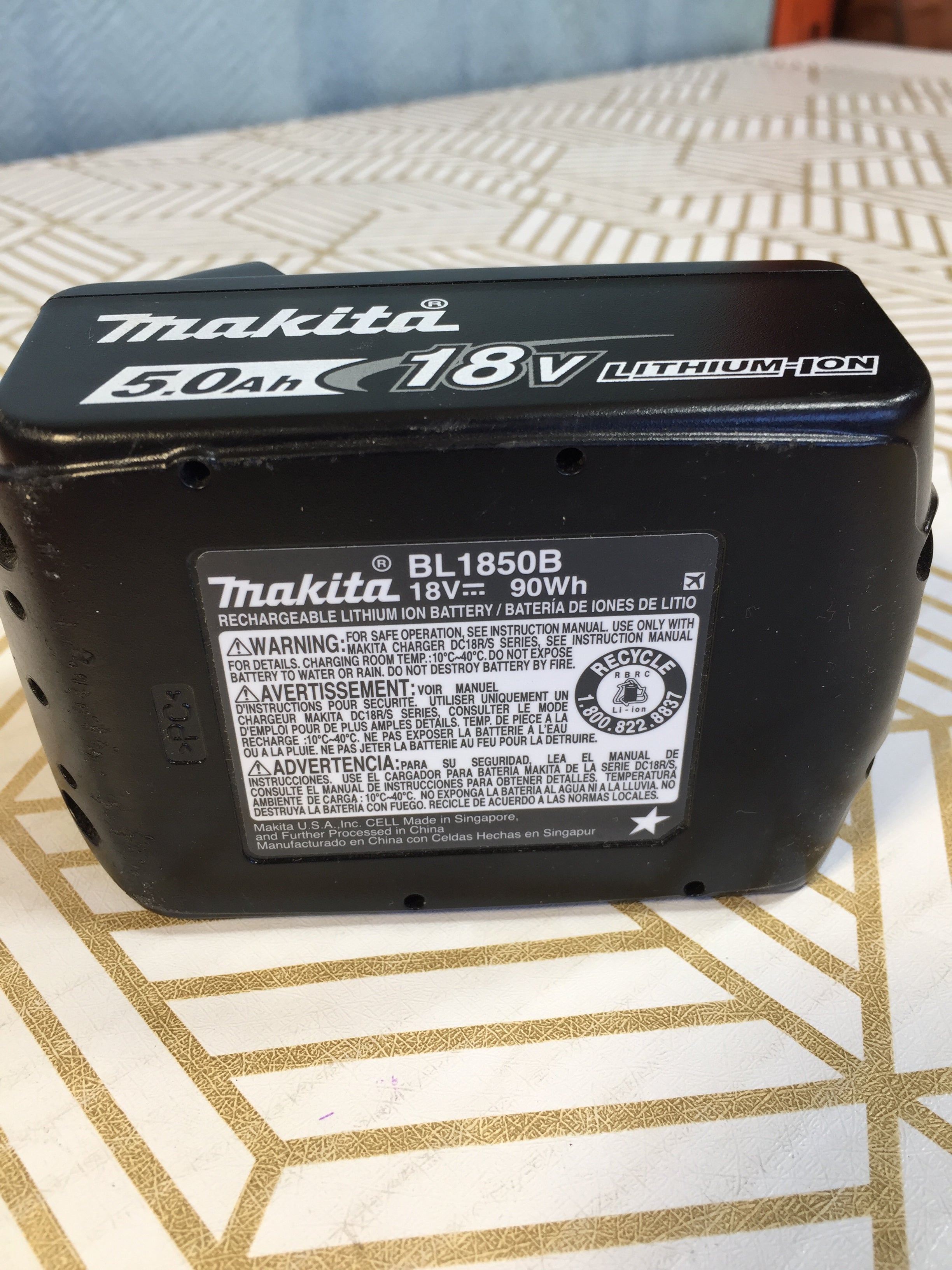 Genuine MAKITA BL1850B 18V 5.0Ah Battery Pack *TESTED* (7951504081134)