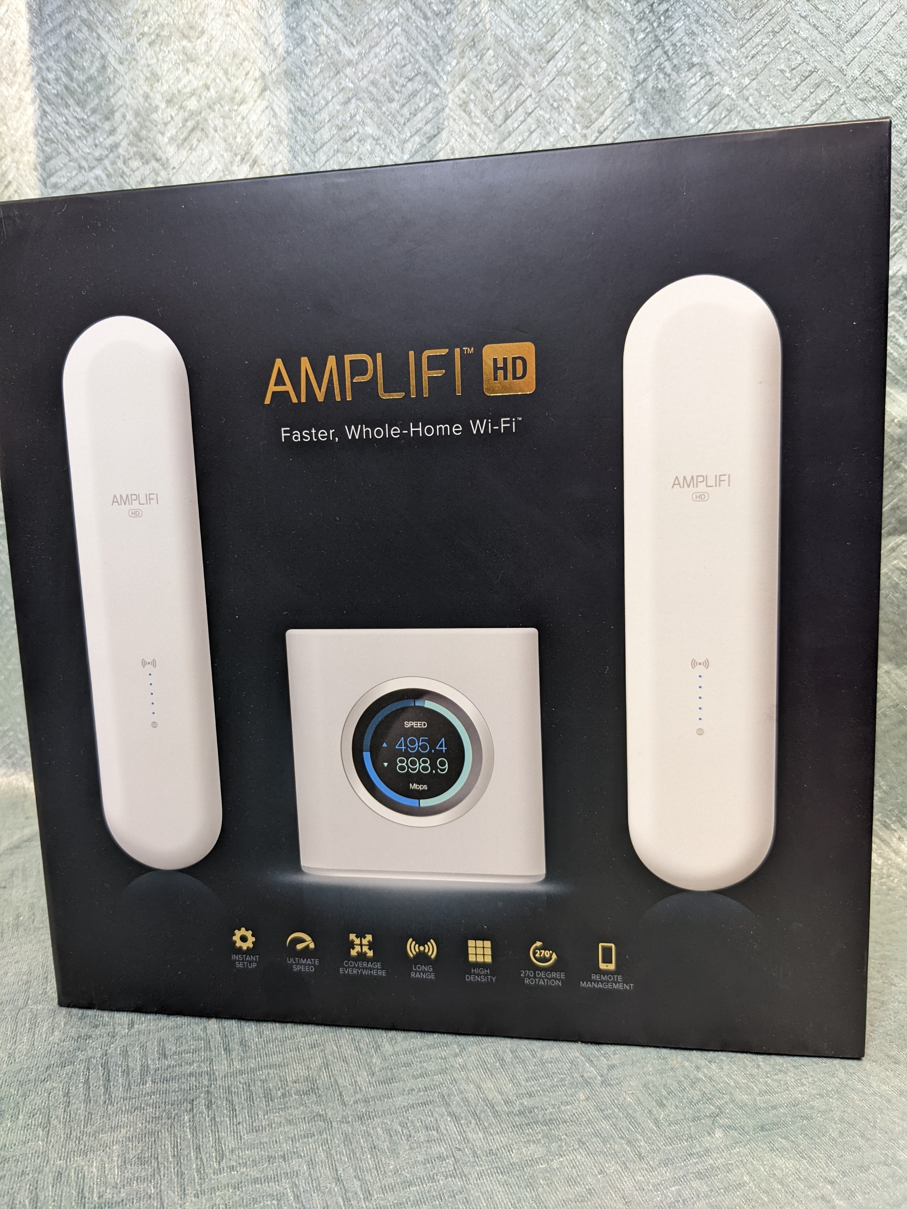 AmpliFi HD WiFi System by Ubiquiti Labs, Seamless Whole Home Wireless Internet Coverage, HD WiFi Router, 2 Mesh Points (7591673200878)
