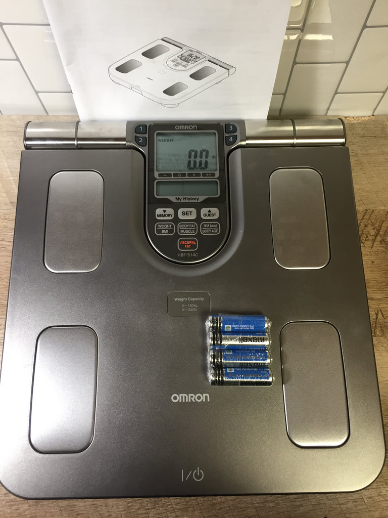Omron Body Composition Monitor with Scale 7 Fitness Indicators & 90