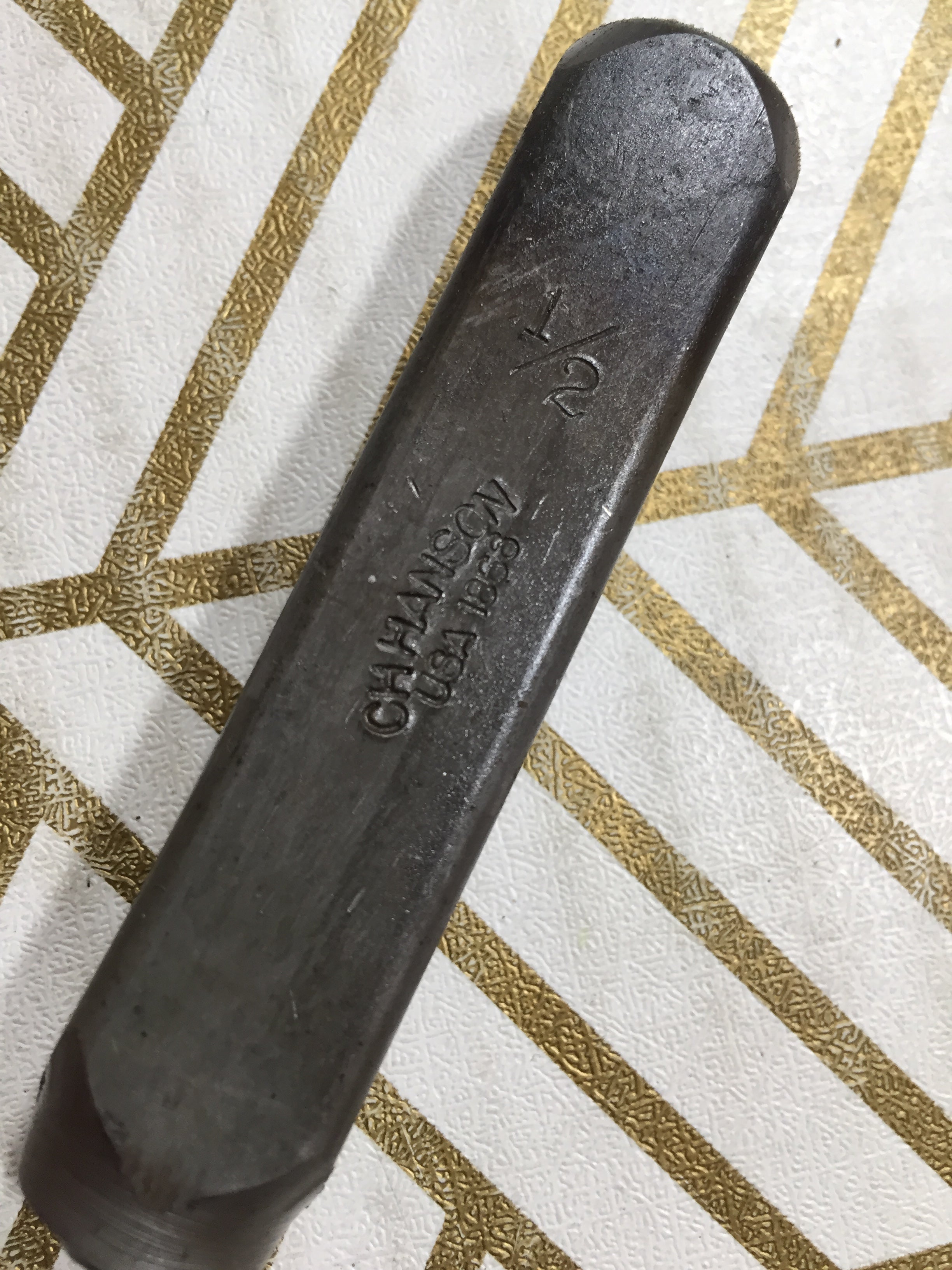 Vintage 1/2” Steel Metal Stamps Punch Numbers Die Stamping Set No's 1-10 (8120631853294)