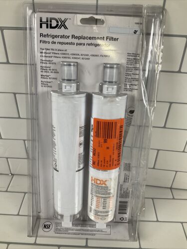 HDX FMW-2 Premium Refrigerator Replacement Filter Fits Whirlpool Filter 5 2-Pack (6922799644855)