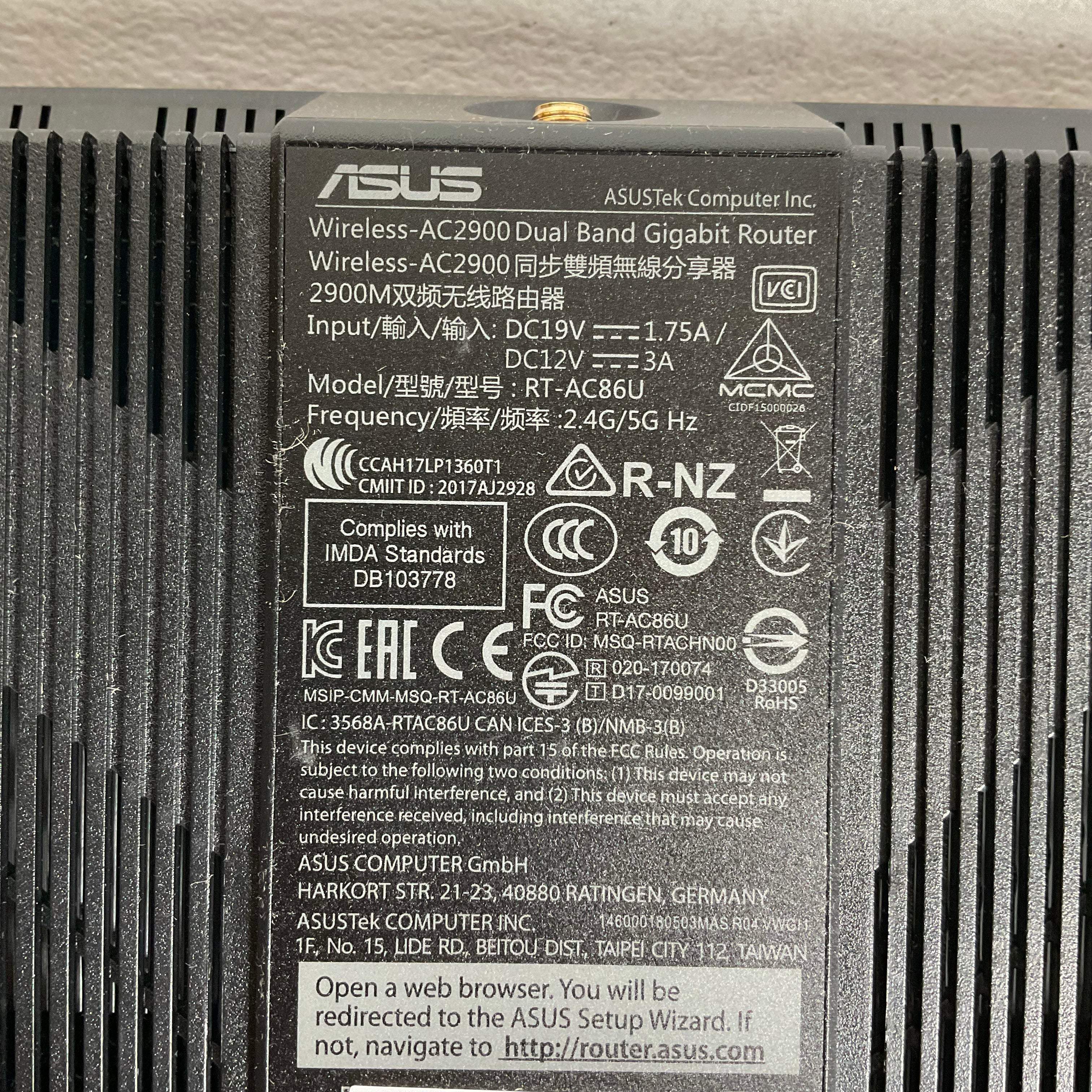 ASUS AC2900 WiFi Gaming Router (RT-AC86U) (7329303986414)