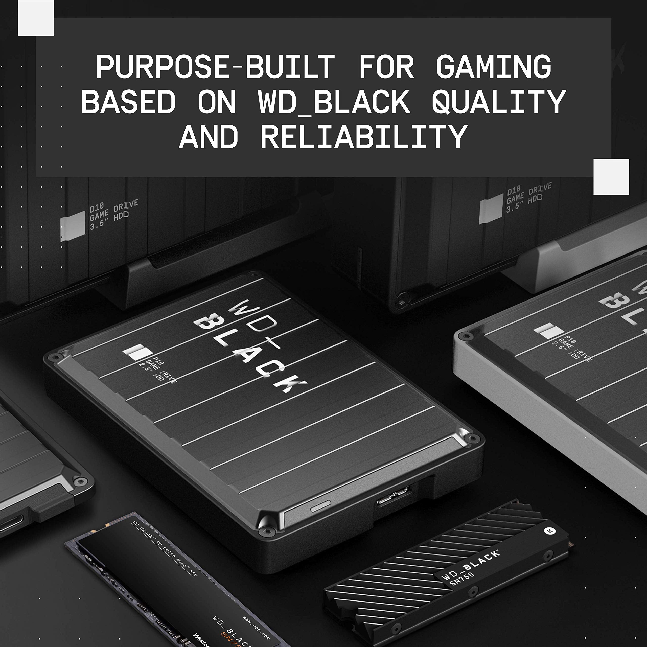 WD_BLACK 1TB SN750 NVMe Internal Gaming SSD Solid State Drive - Gen3 PCIe, M.2 2280, 3D NAND, Up to 3,470 MB/s - WDS100T3X0C (7735015833838)