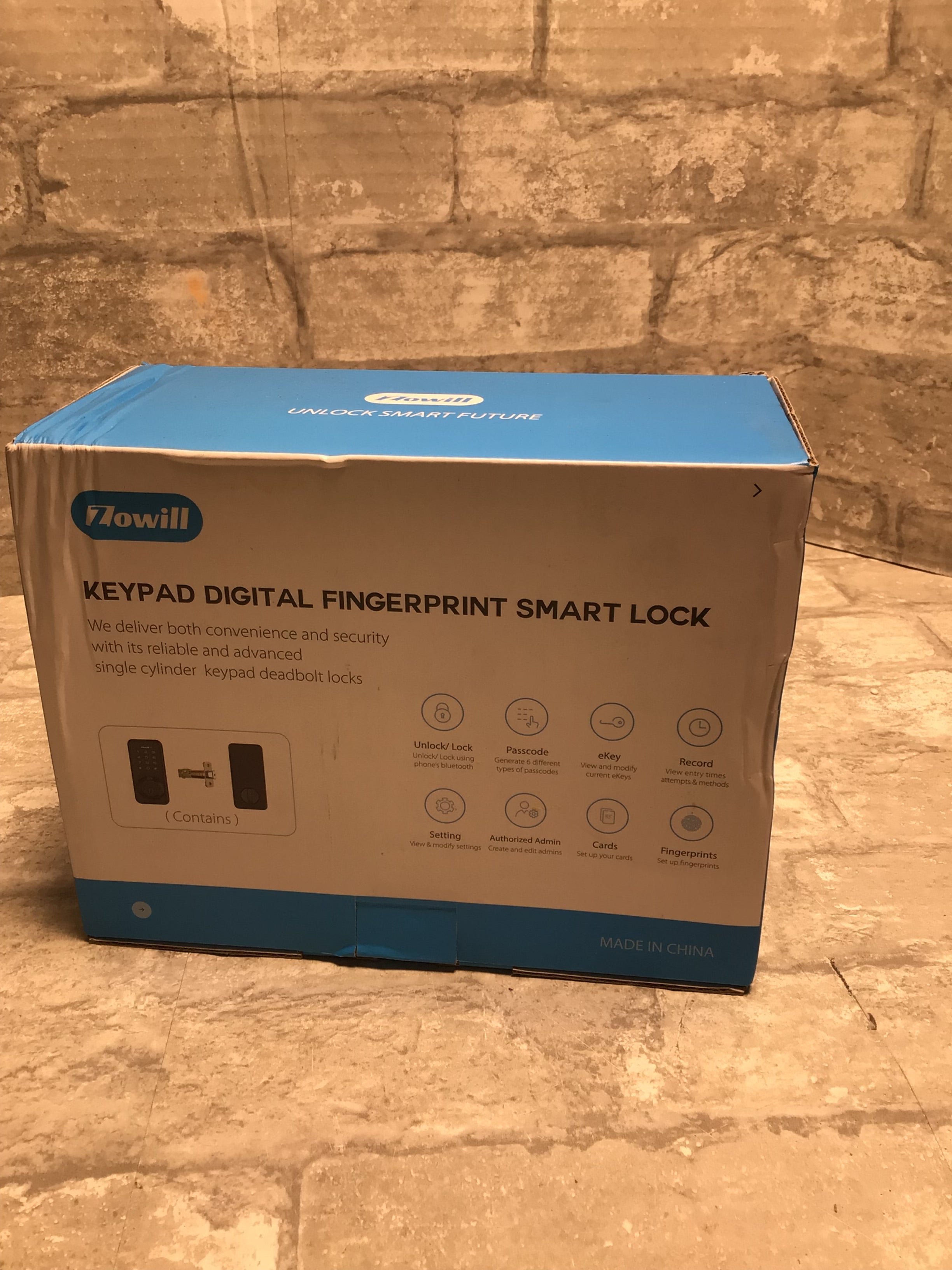 Smart Lock, Zowill DK07 Fingerprint Door Lock*USED* (8210933580014)