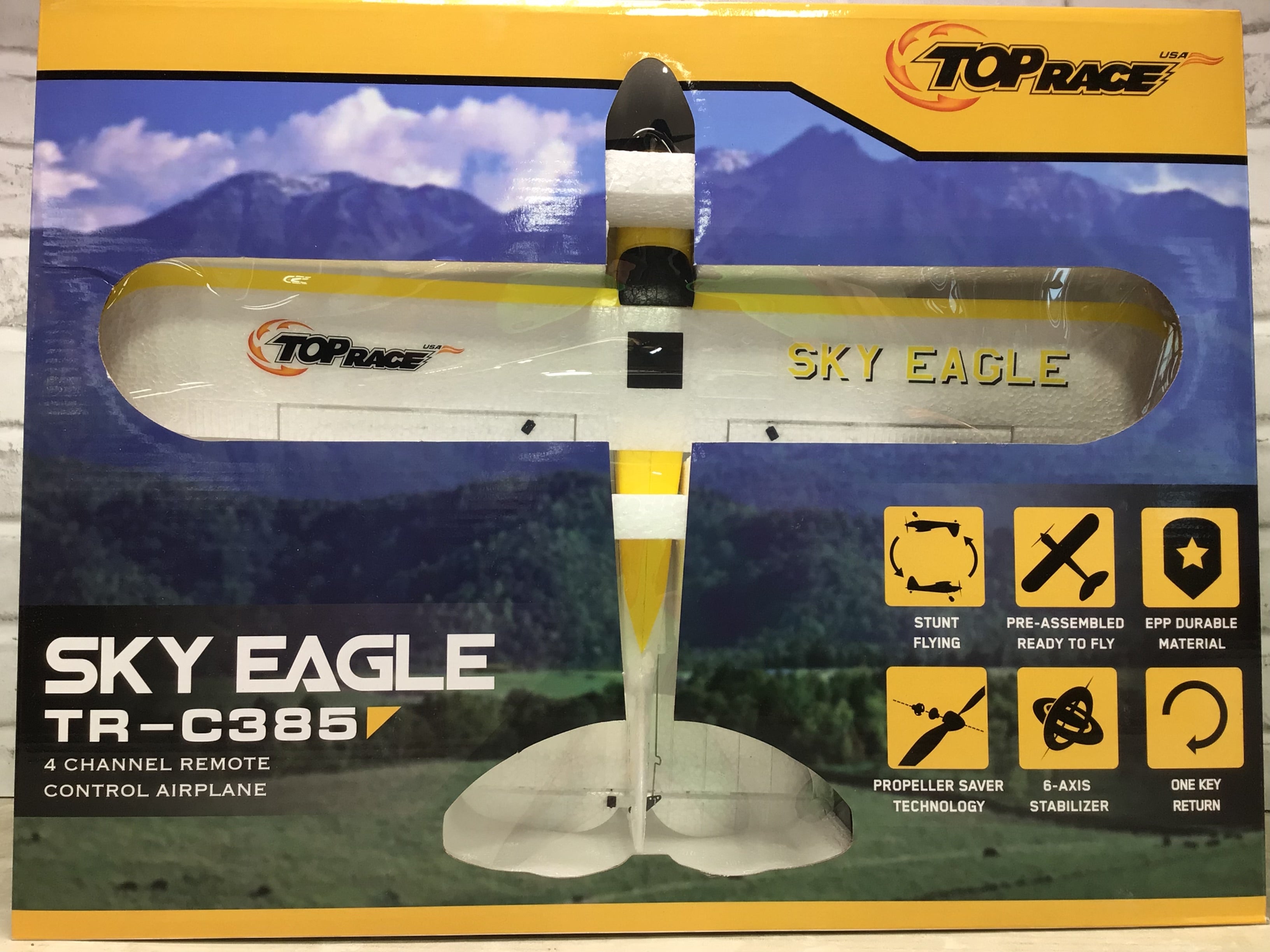 Top Race RC Plane 4 Channel Remote Control Airplane Ready to Fly RC Planes (7731226083566)