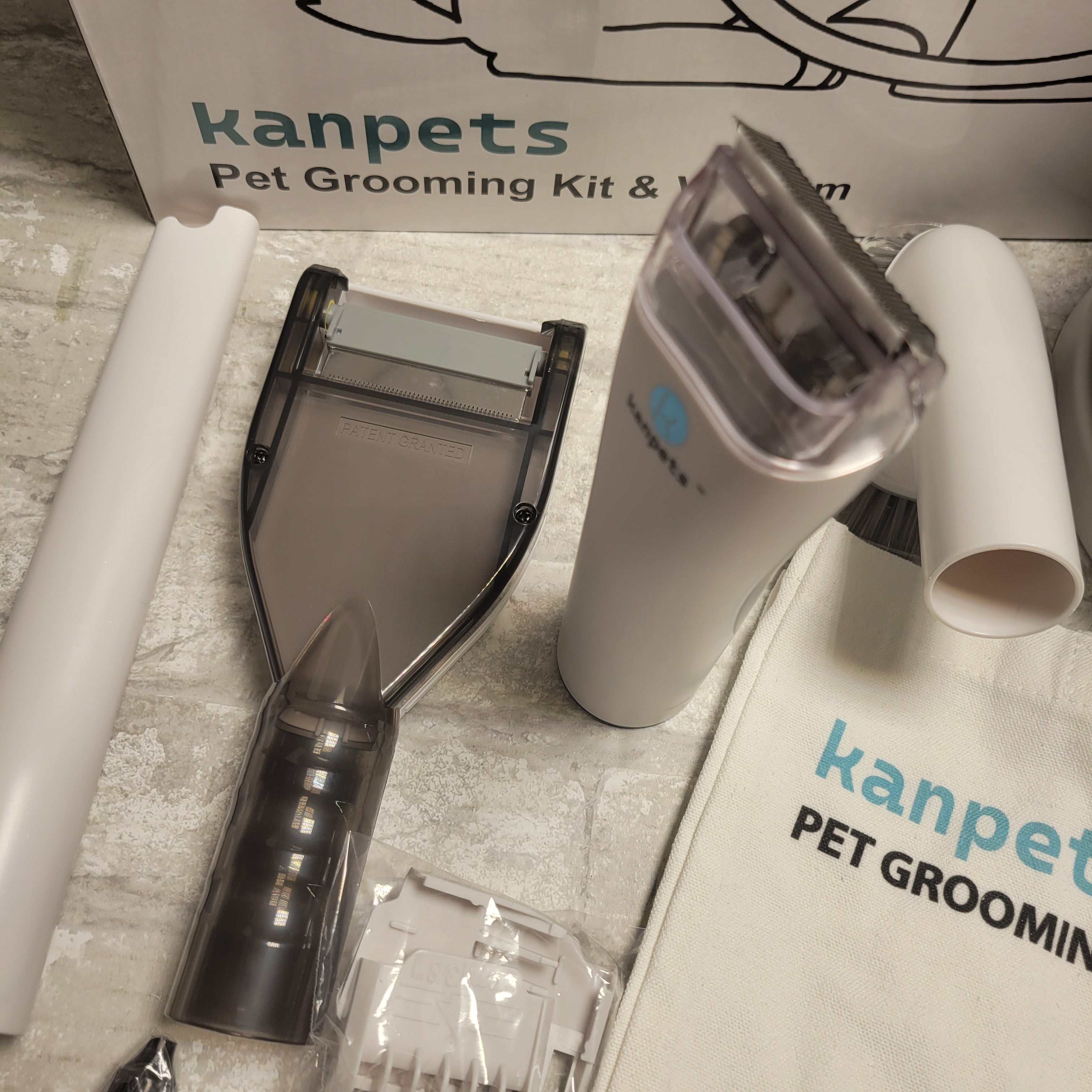 Pet Grooming Vacuum Kit Professional Shedding Clipper Brush Tool Set (8087180706030)