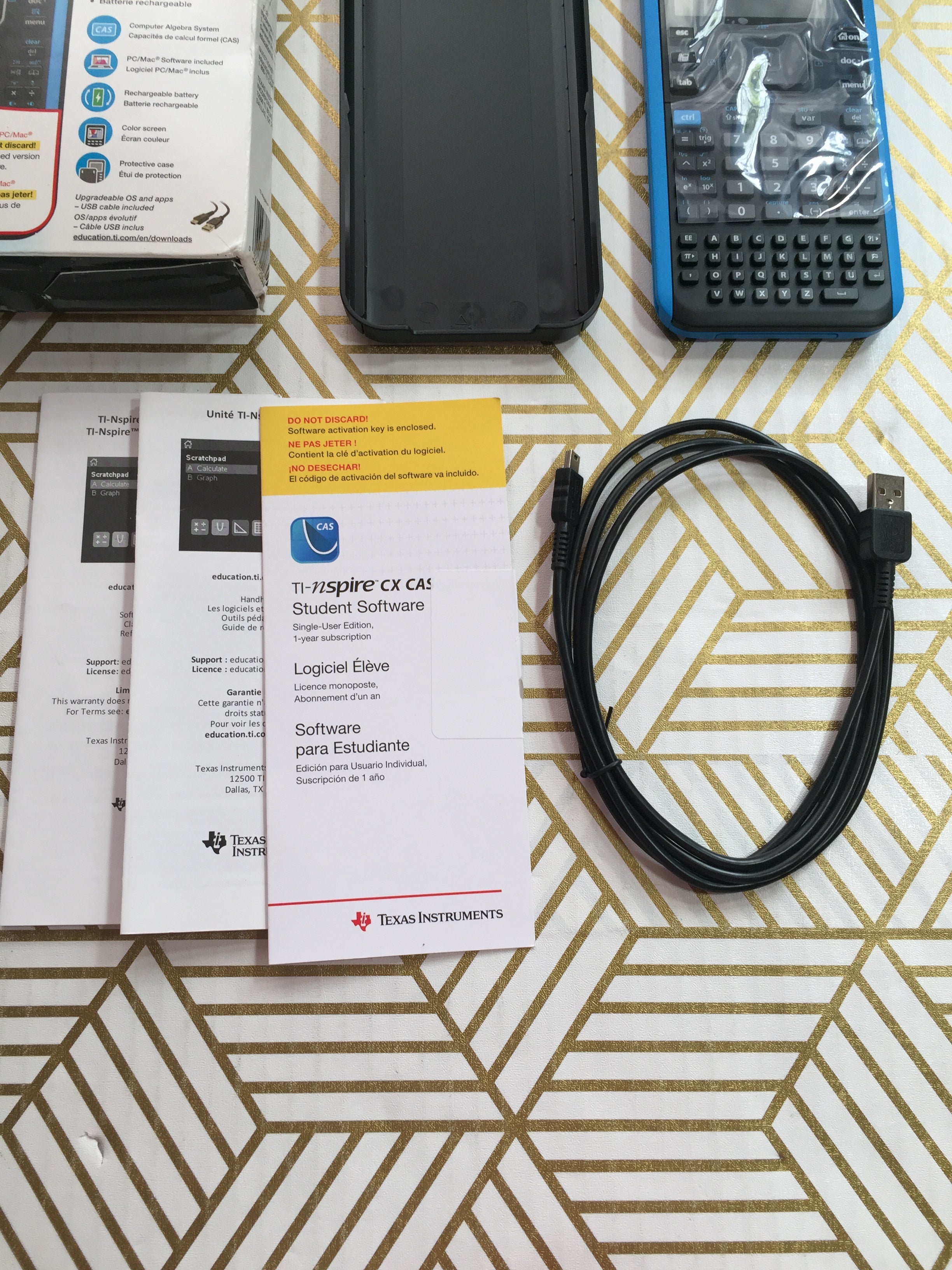 Texas Instruments TI-Nspire CX II CAS Color Graphing Calculator Student Software (8051232407790)