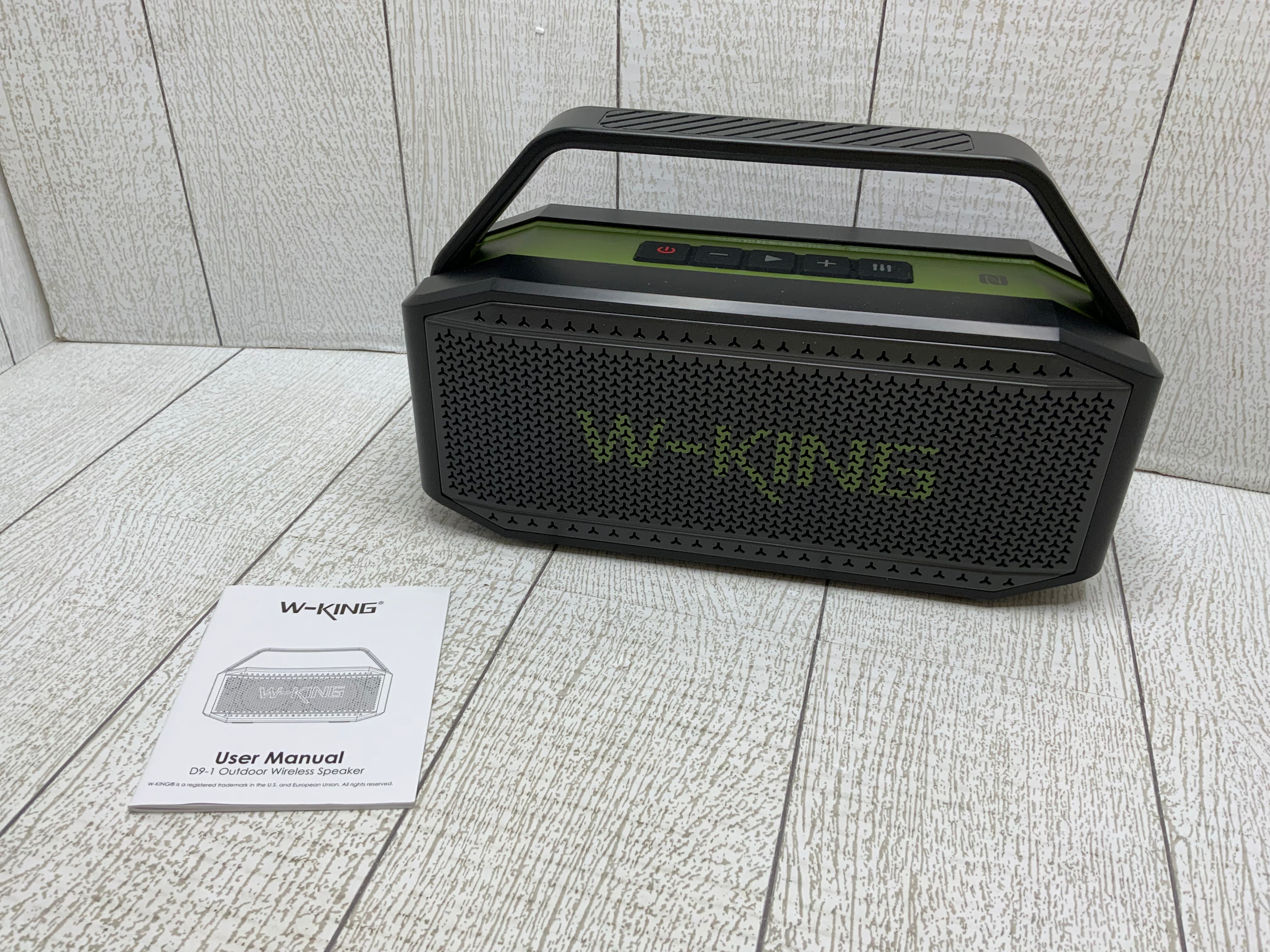 W-King D9-1 Bluetooth Stereo Speaker 60W - (Green) (Waterproof) (8024922554606)