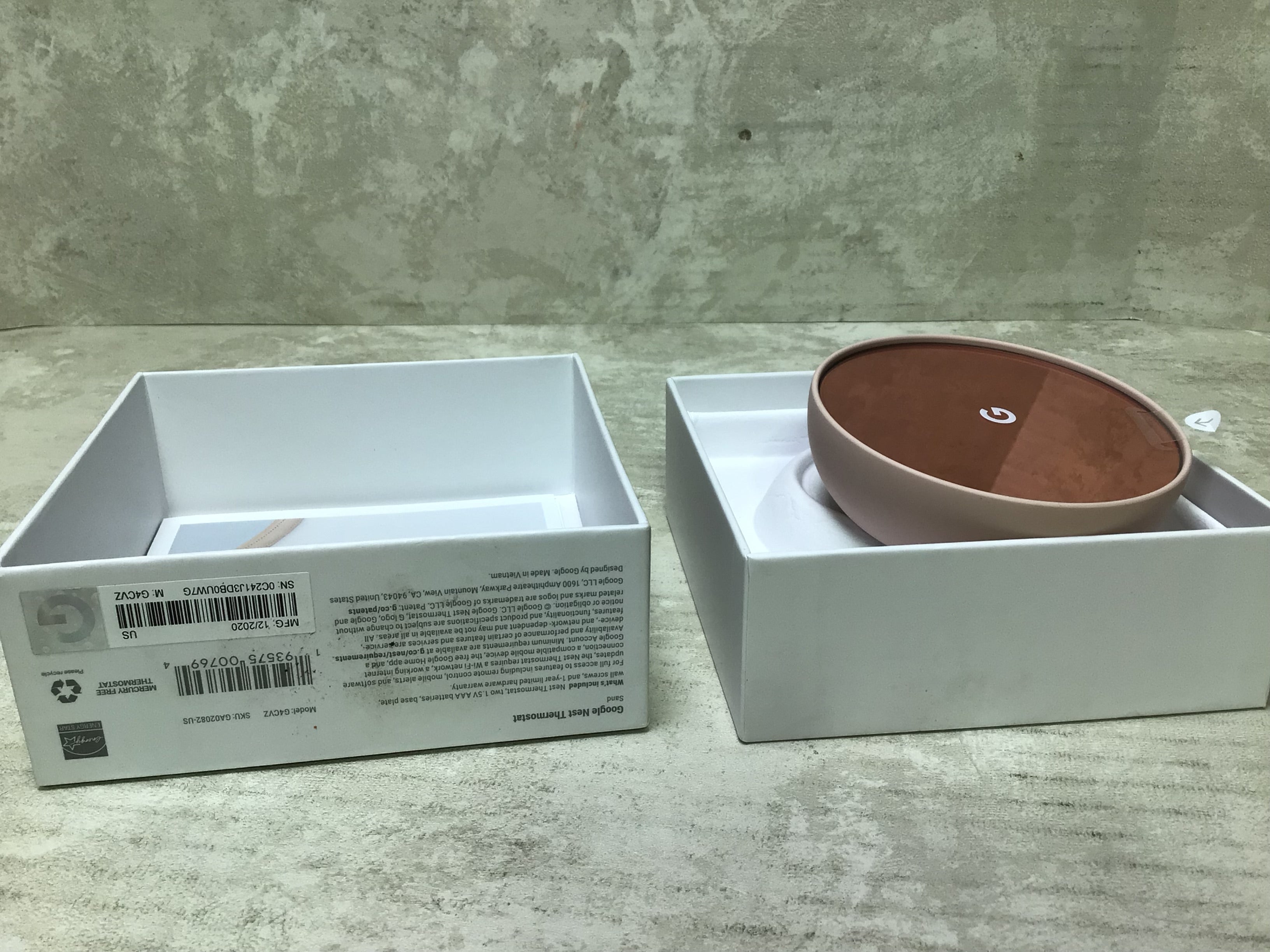 Google Nest Thermostat - Smart Thermostat for Home - Programmable Wifi Thermostat - Sand (7679144427758)