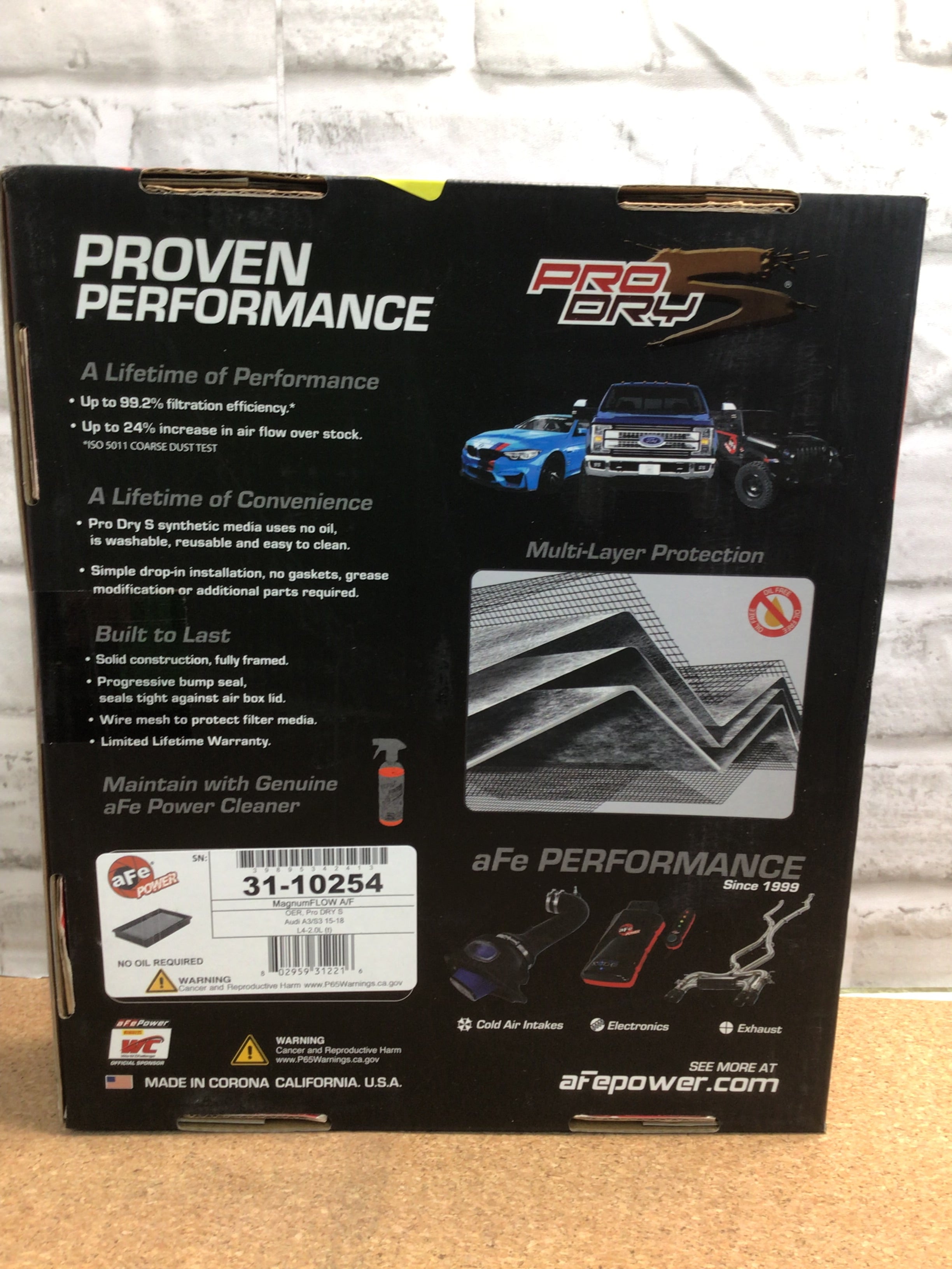 aFe Power 31-10254 Magnum FLOW OER Pro DRY S Air Filter for Audi A3 (7937624506606)