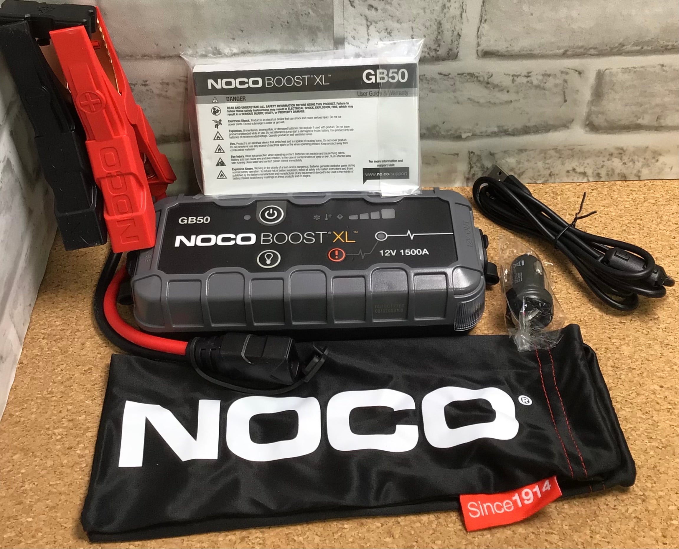 NOCO Boost XL GB50 1500 Amp 12-Volt UltraSafe Lithium Jump Starter Box *Tested* (7776221462766)
