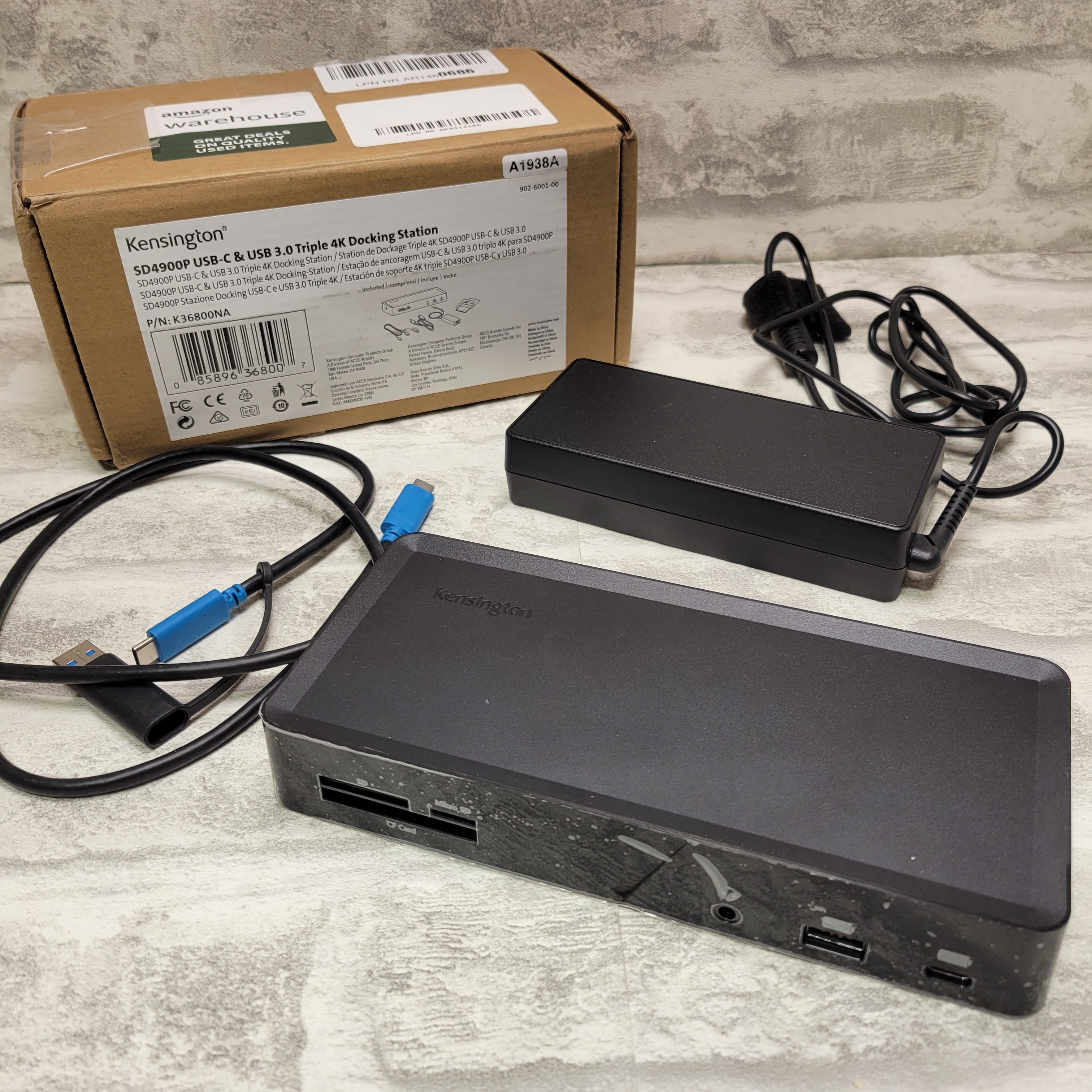Kensington SD4900P Triple 4k Display Docking Station (K36800NA) (7686805487854)
