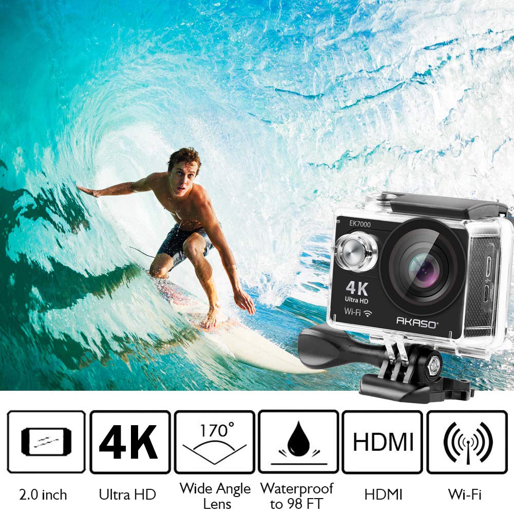 AKASO EK7000 4K30FPS Action Camera Ultra HD Underwater Camera (7575108649198)