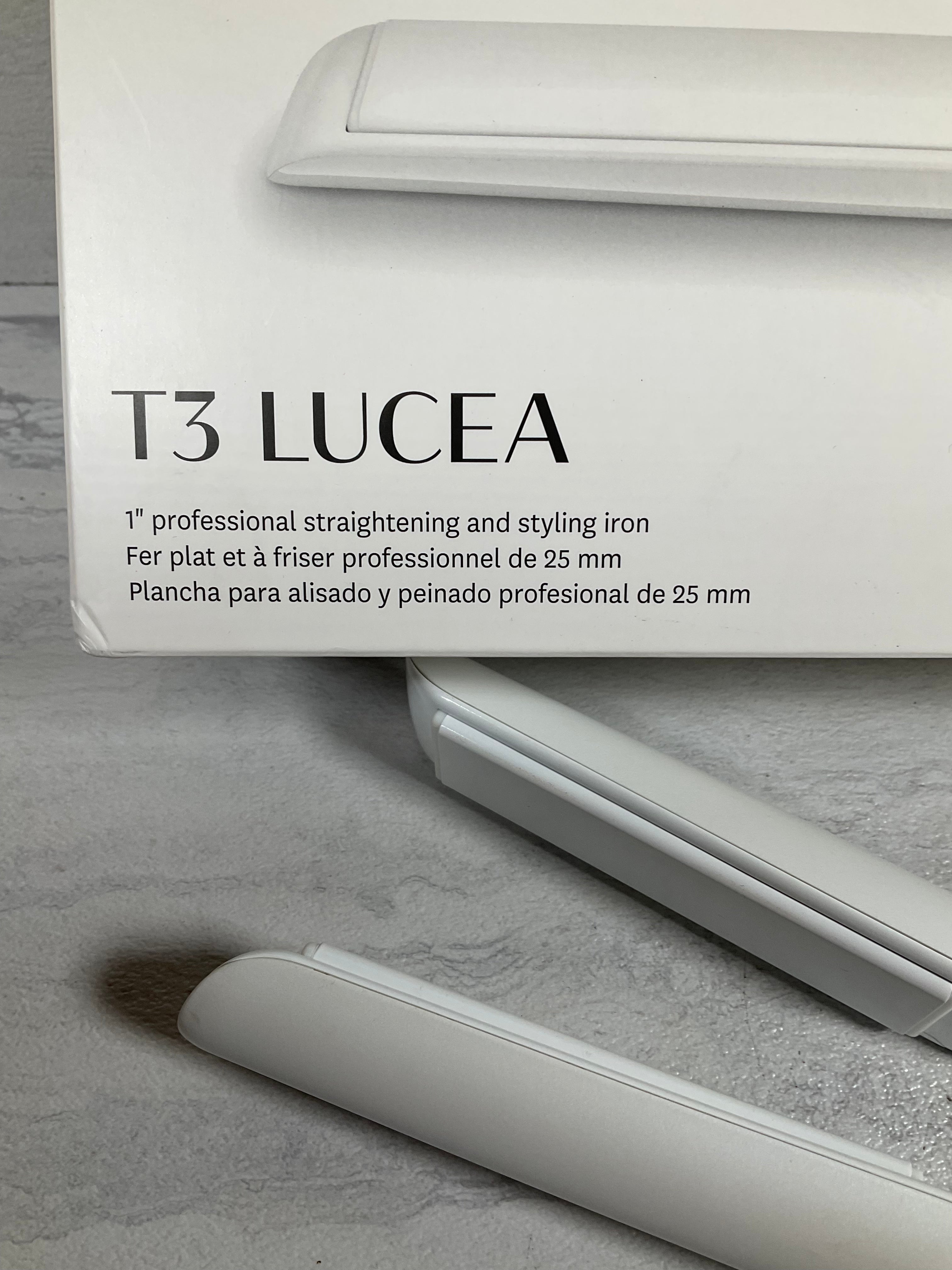 T3 Micro Lucea Professional Straightening & Styling Iron in White - 1
