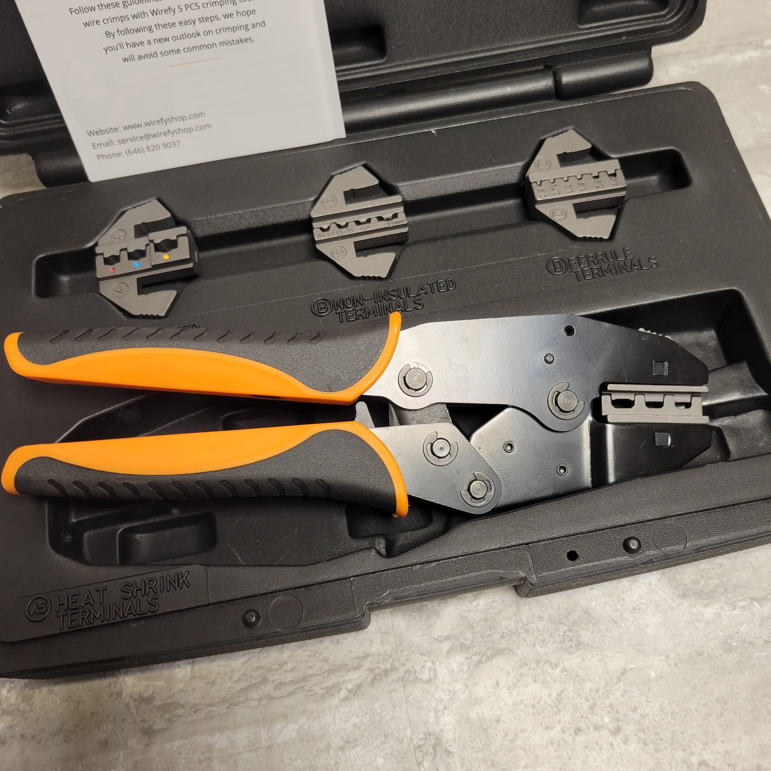 Wirefy Crimping Tool Set with Interchangeable Dies - 5 PCS (8115424329966)