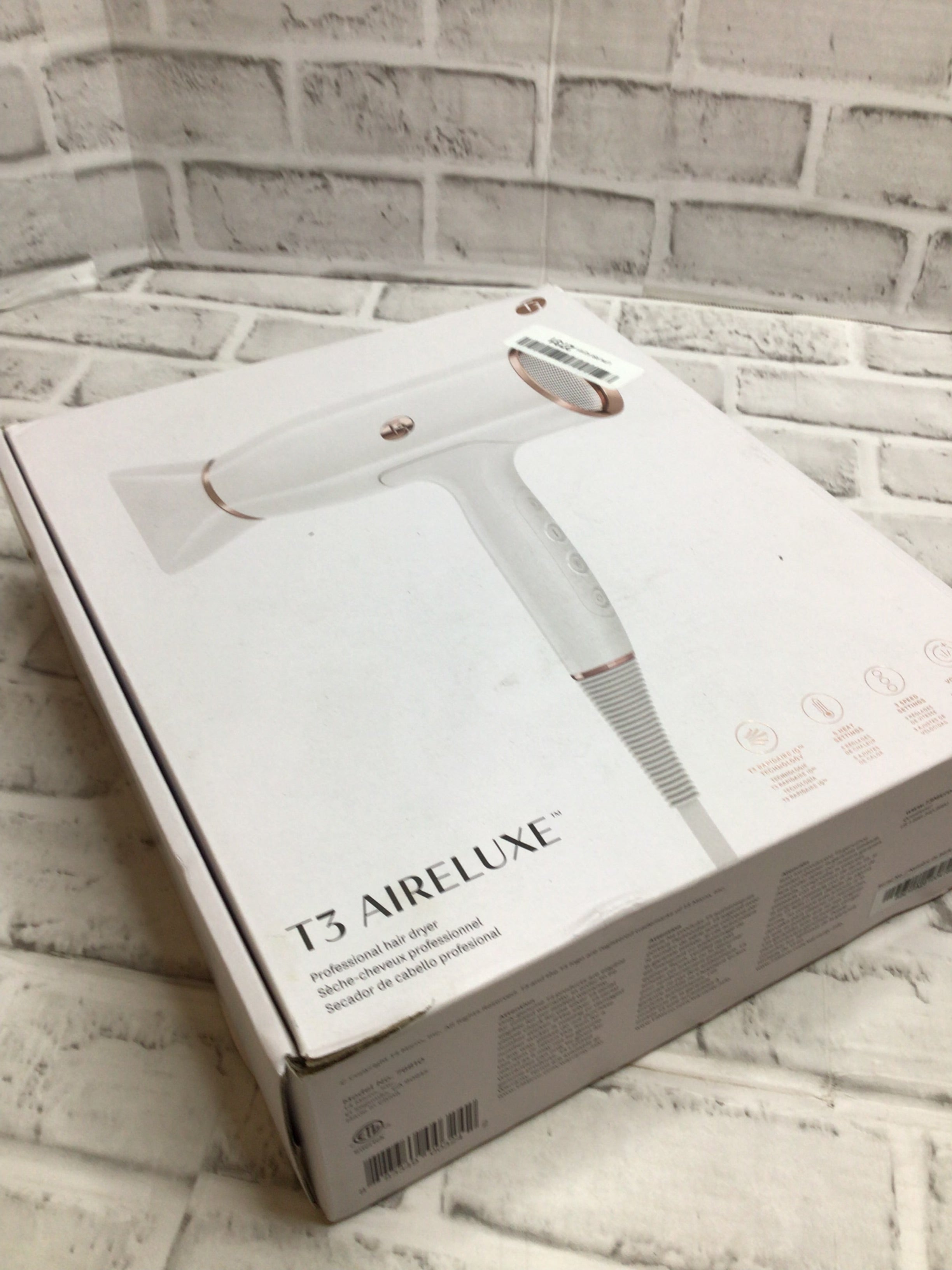 T3 AireLuxe Ionic Professional Blow Hair Dryer White (8087174054126)