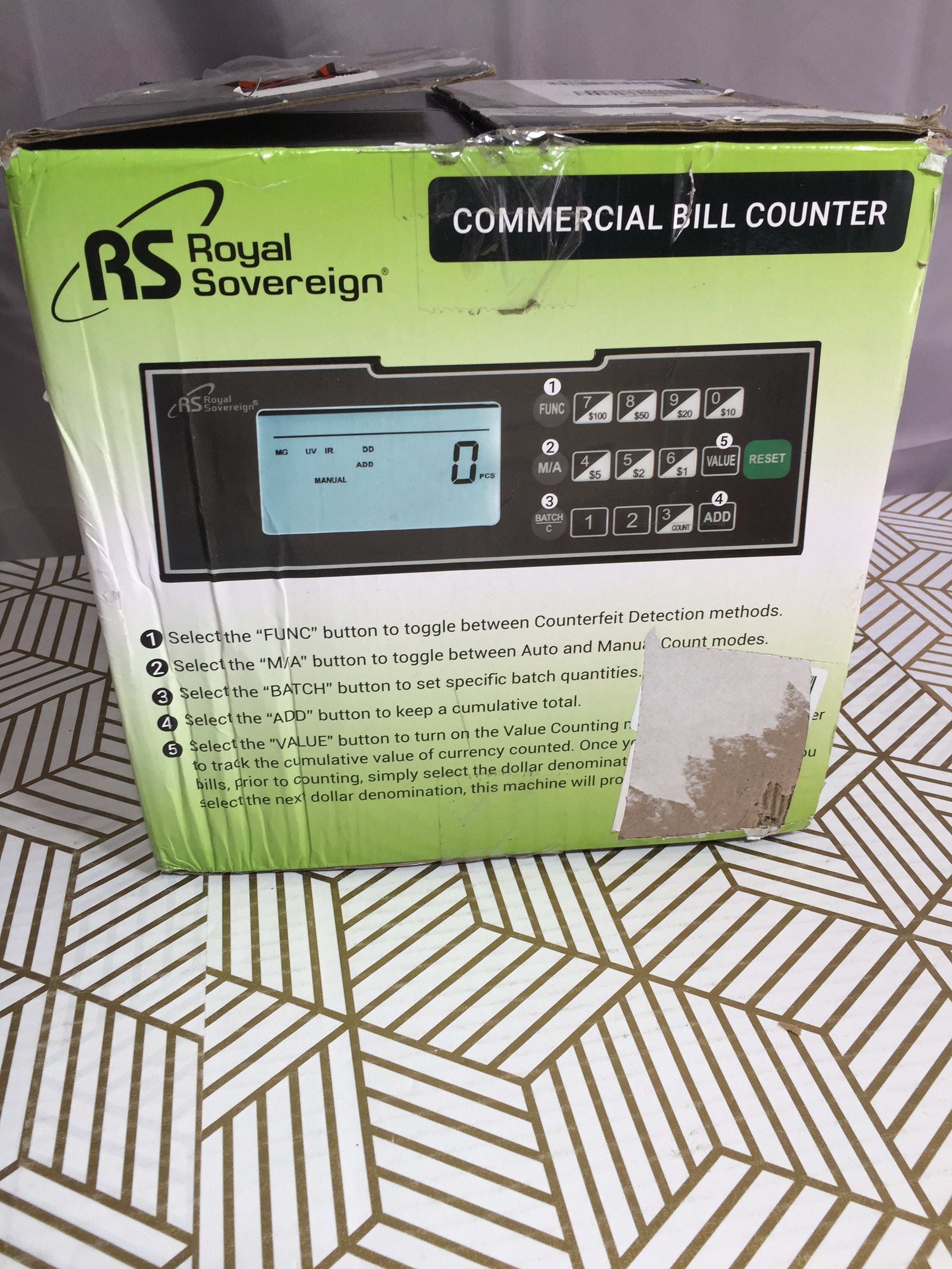 Royal Sovereign Commercial Bill Counter with Value Counting RBCE105A