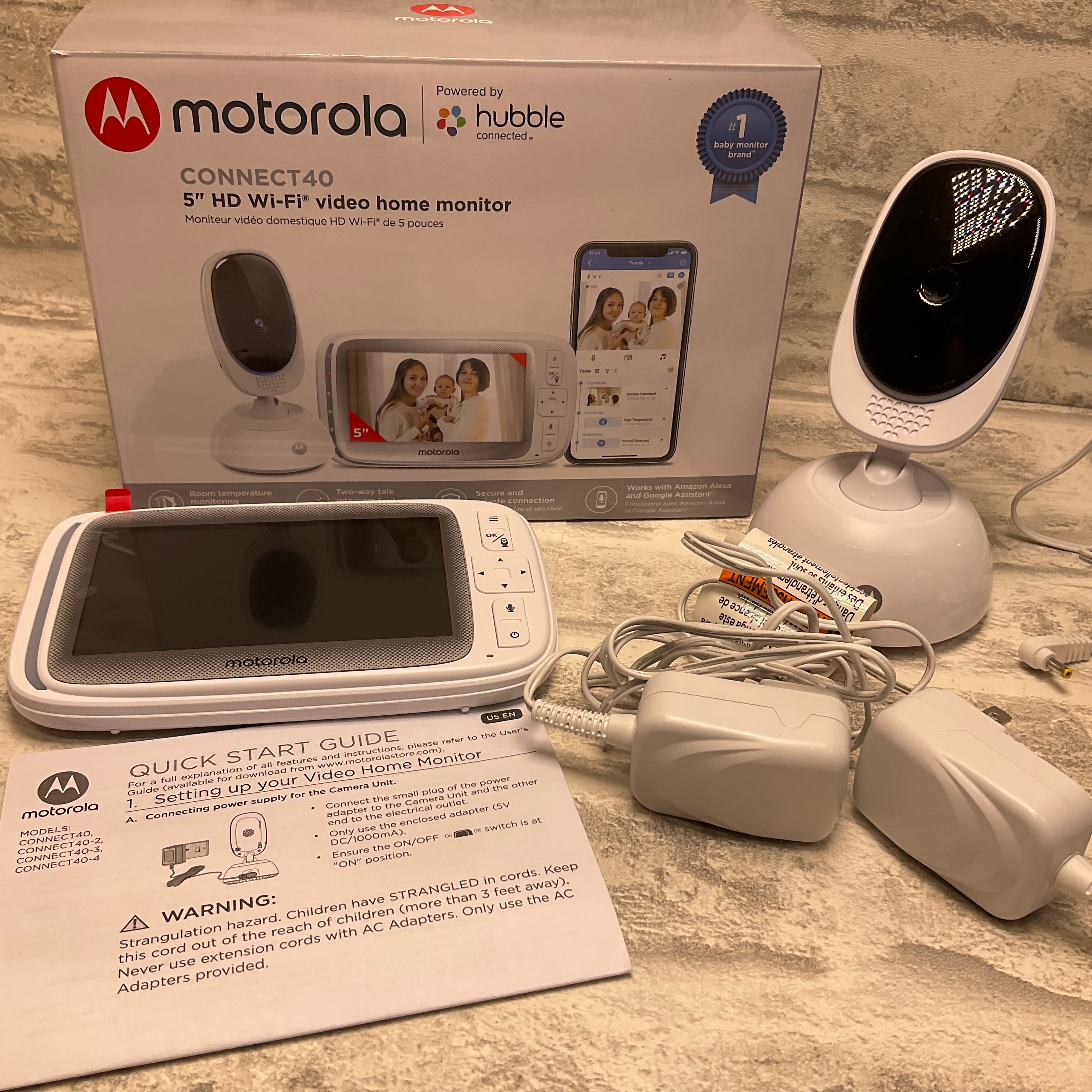 Hello Baby Monitor Motorola Connect40-2 Video Baby Monitor, 5