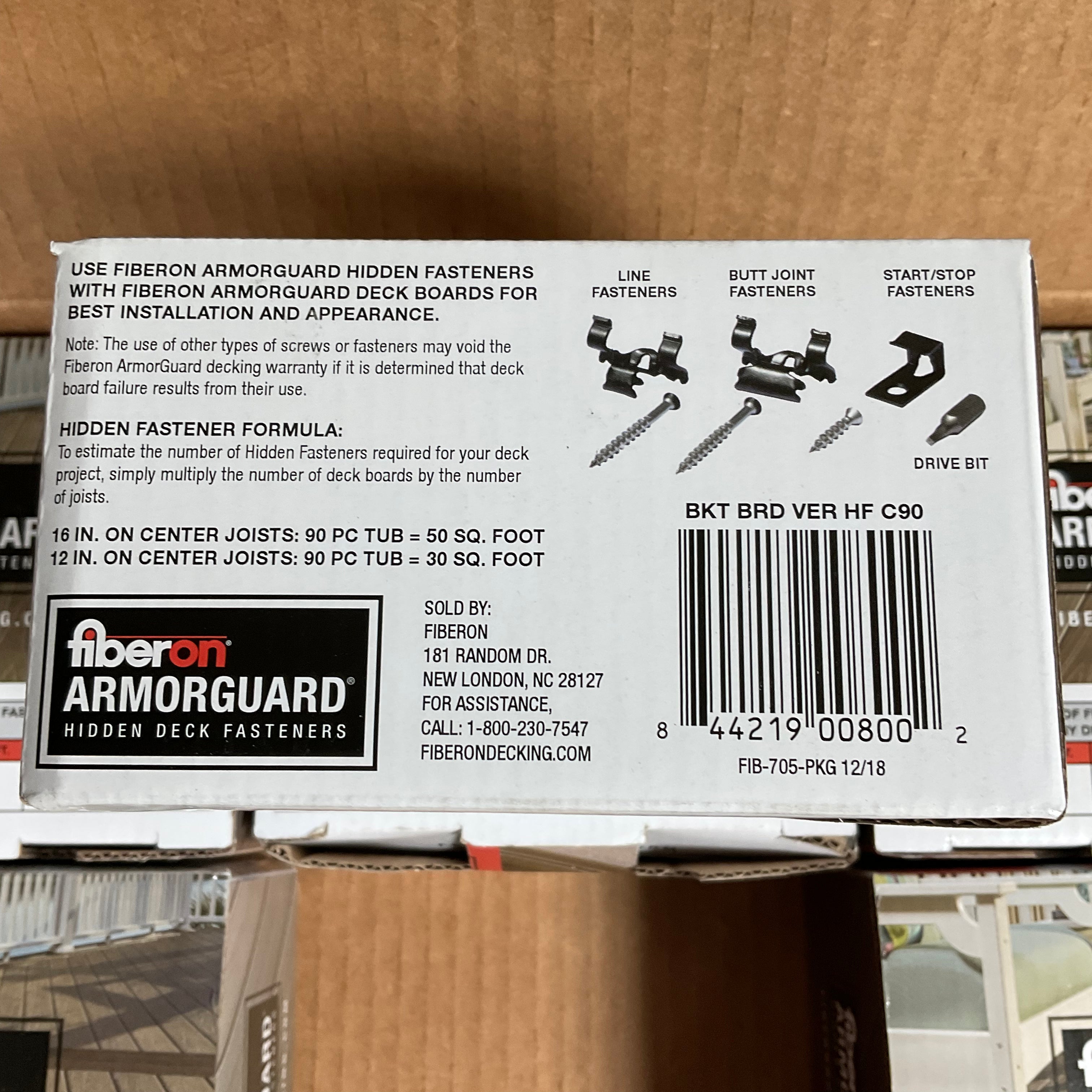 Fiberon ArmorGuard Hidden Deck Fastener Kit (6 Boxes) (7431464321262)