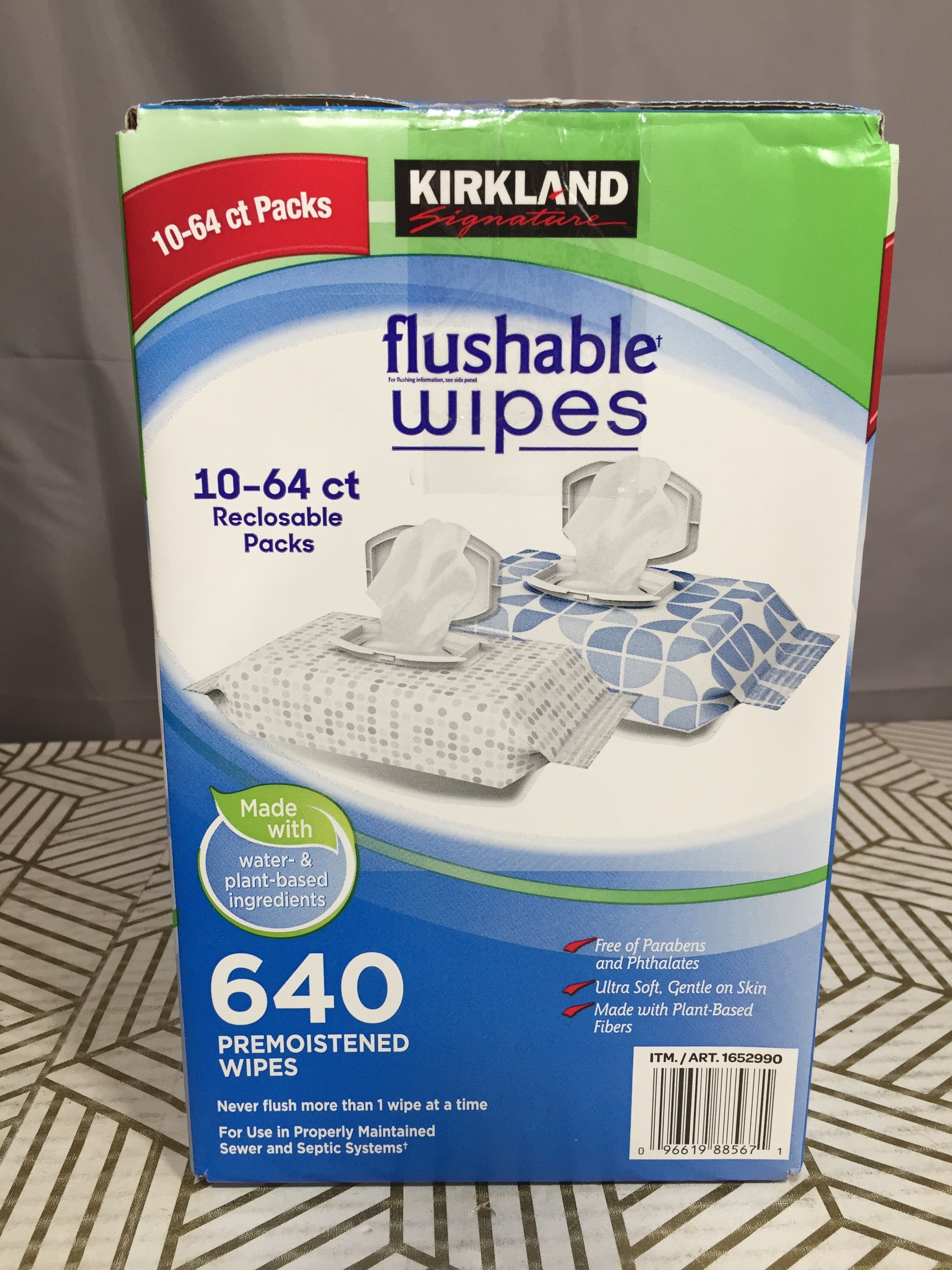 Flushable Wipes 1652990 KIRKLAND SIGNATURE MOIST Pack Of 640 19 99