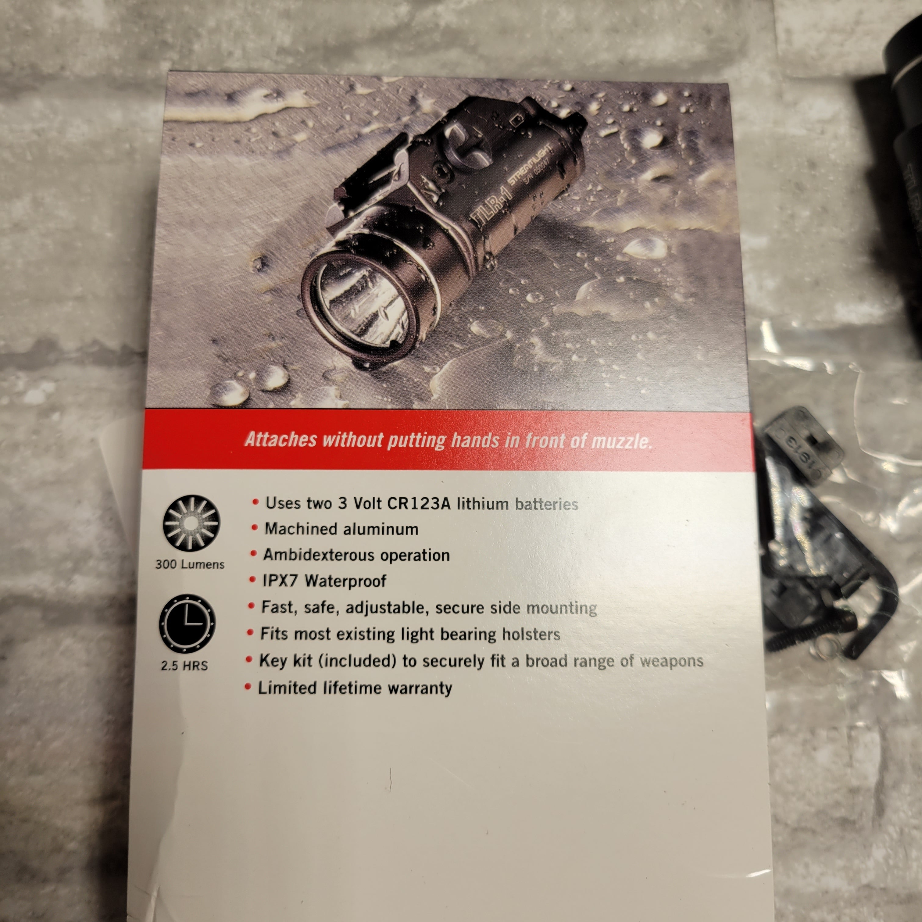 Streamlight TLR-1 Weapons Rail Mounted Tactical Flash Light *DAMAGED* (8034475409646)