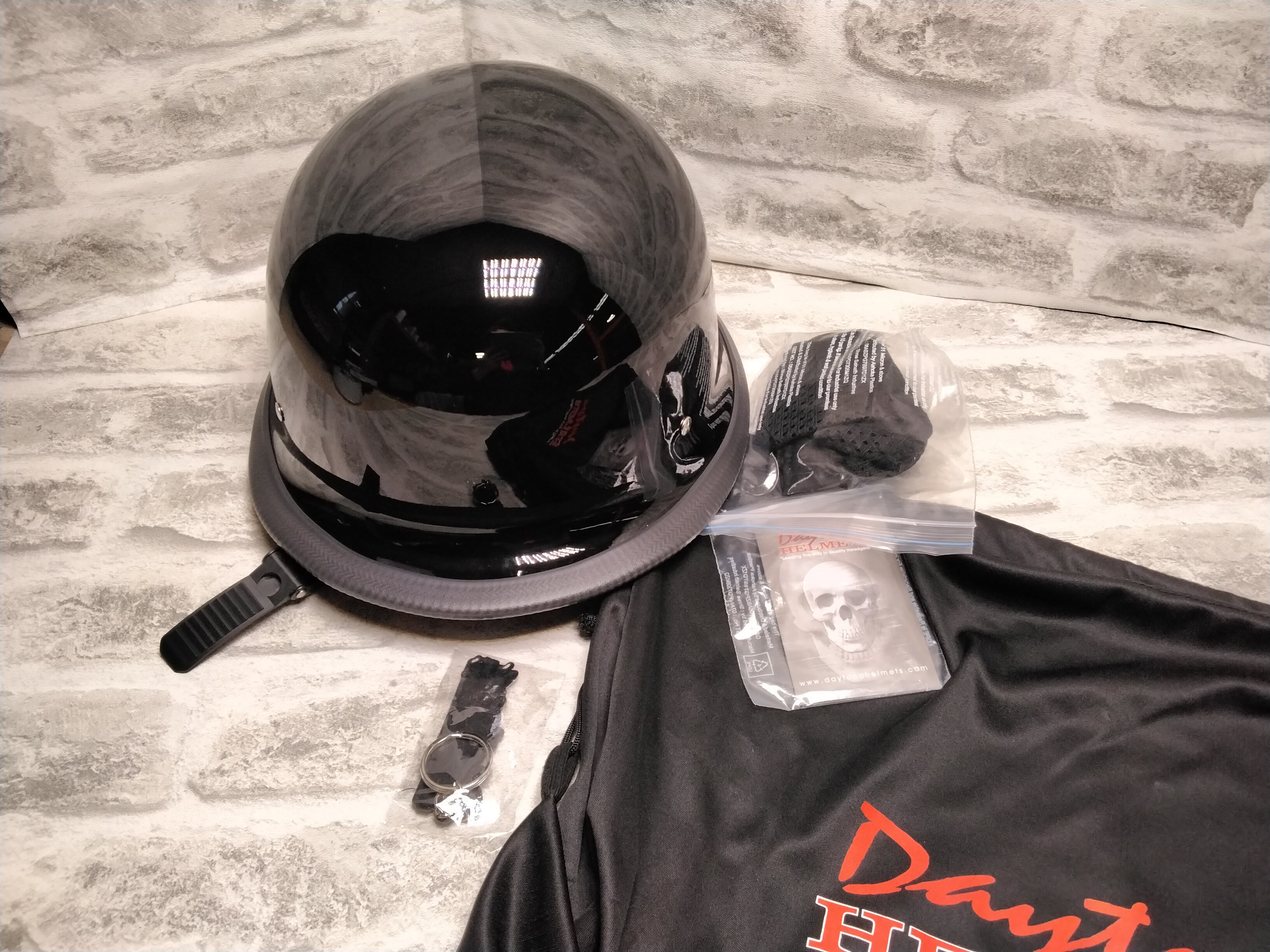 Daytona Helmets Half Shell German Motorcycle Helmet – DOT Approved (7619645636846)