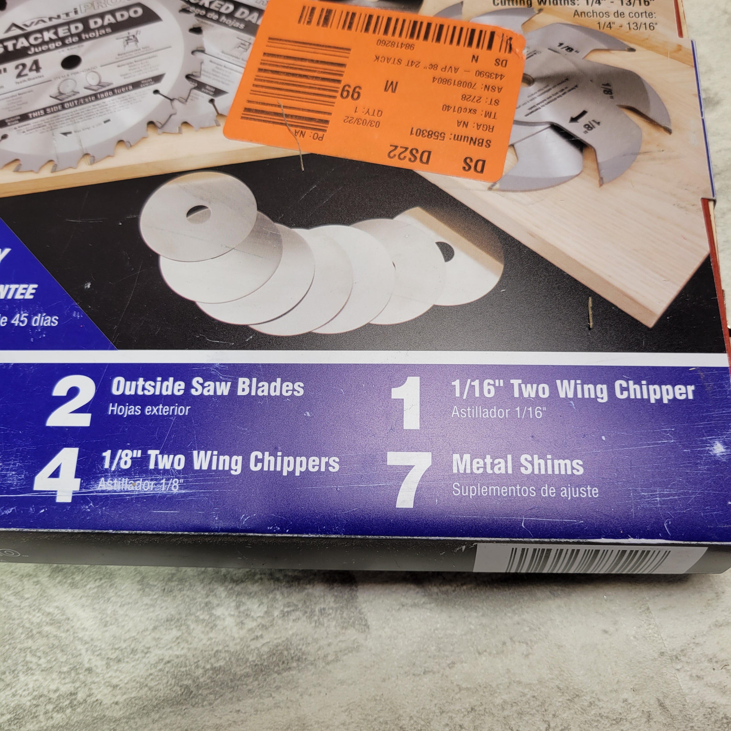 Avanti Pro 8" x 24T Stacked Dado Set