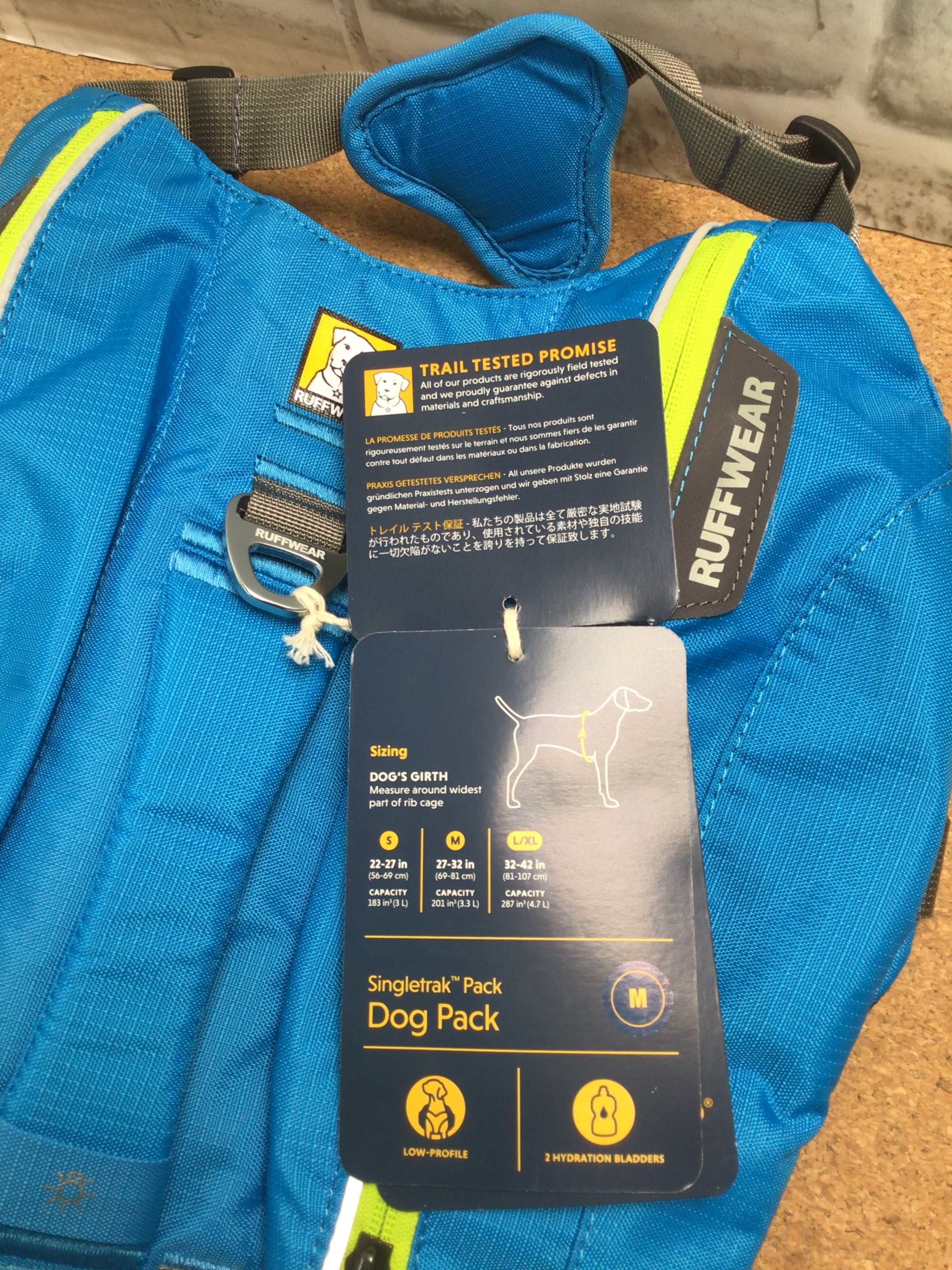 Ruffwear, Singletrak Dog Pack, Hiking Backpack with Hydration Bladders