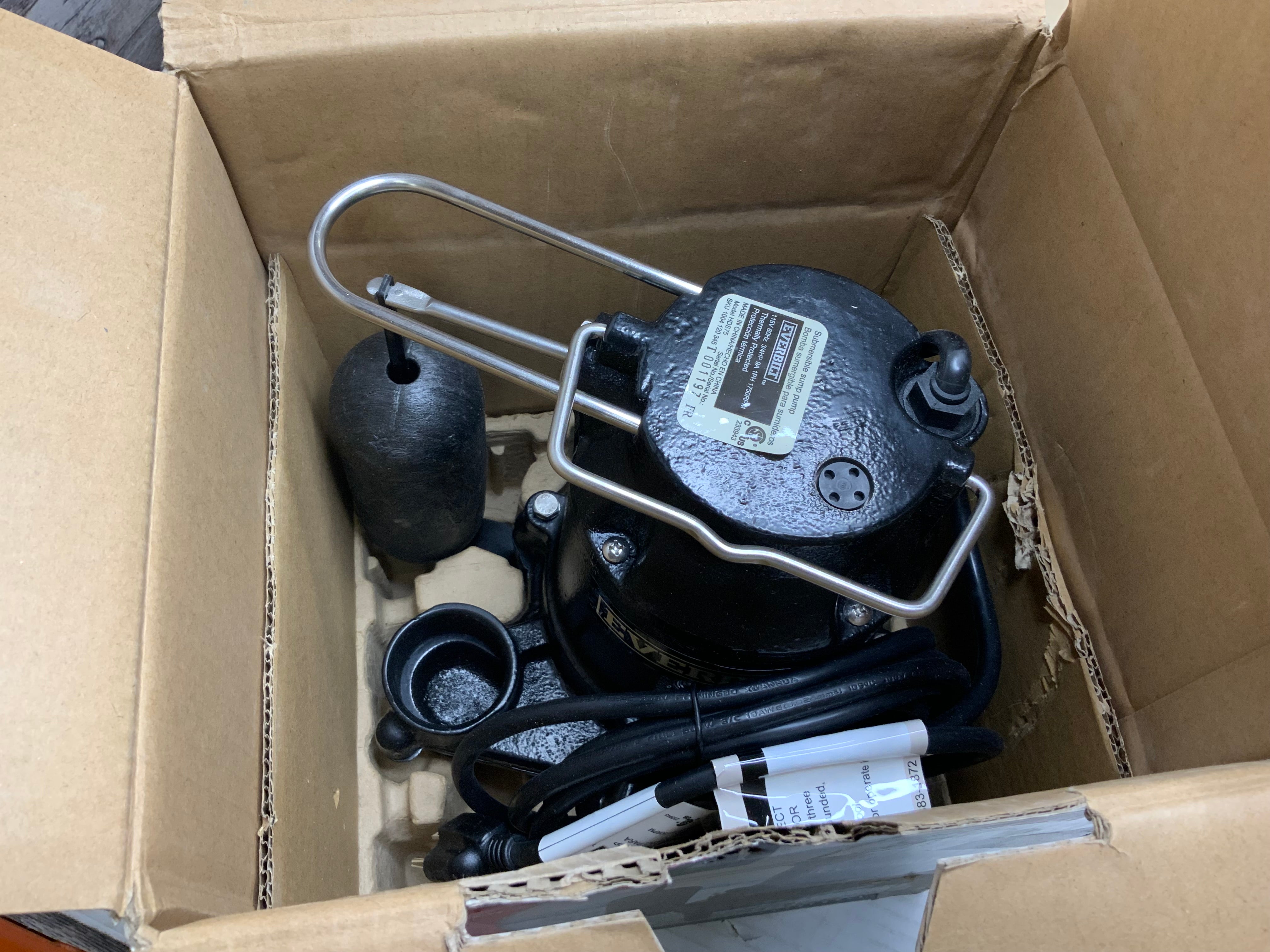 Everbilt 3/4 HP Pro Snap Action Sump Pump (HDS75)