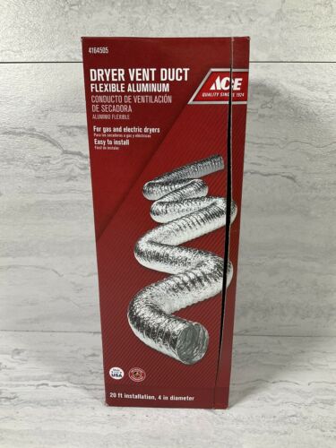 DRYER VENT DUCT Flexible Aluminum, 20 feet x 4 inches (6922809835703)