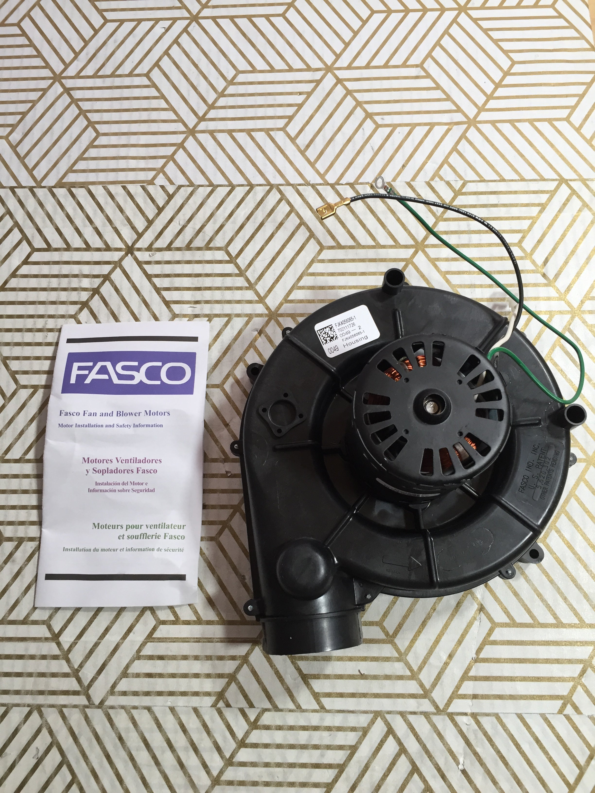 Fasco OEM Electric Fan Blower Motor, Shaded Pole, 6 in. Overall H.  | (8190651793646)