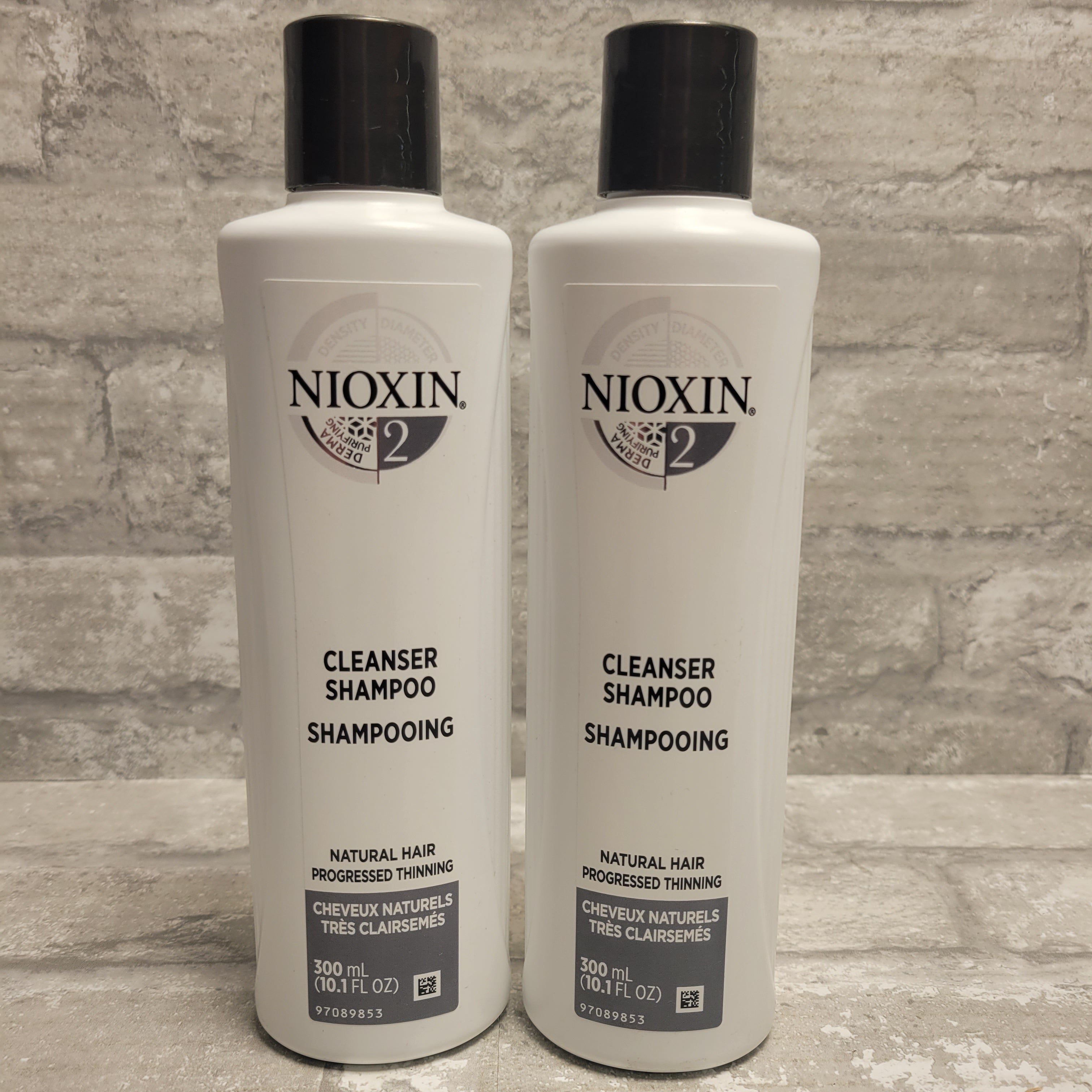 Nioxin System 2 Cleanser Shampoo Scalp Therapy 10.1 Fl Oz, 2 Shampoos