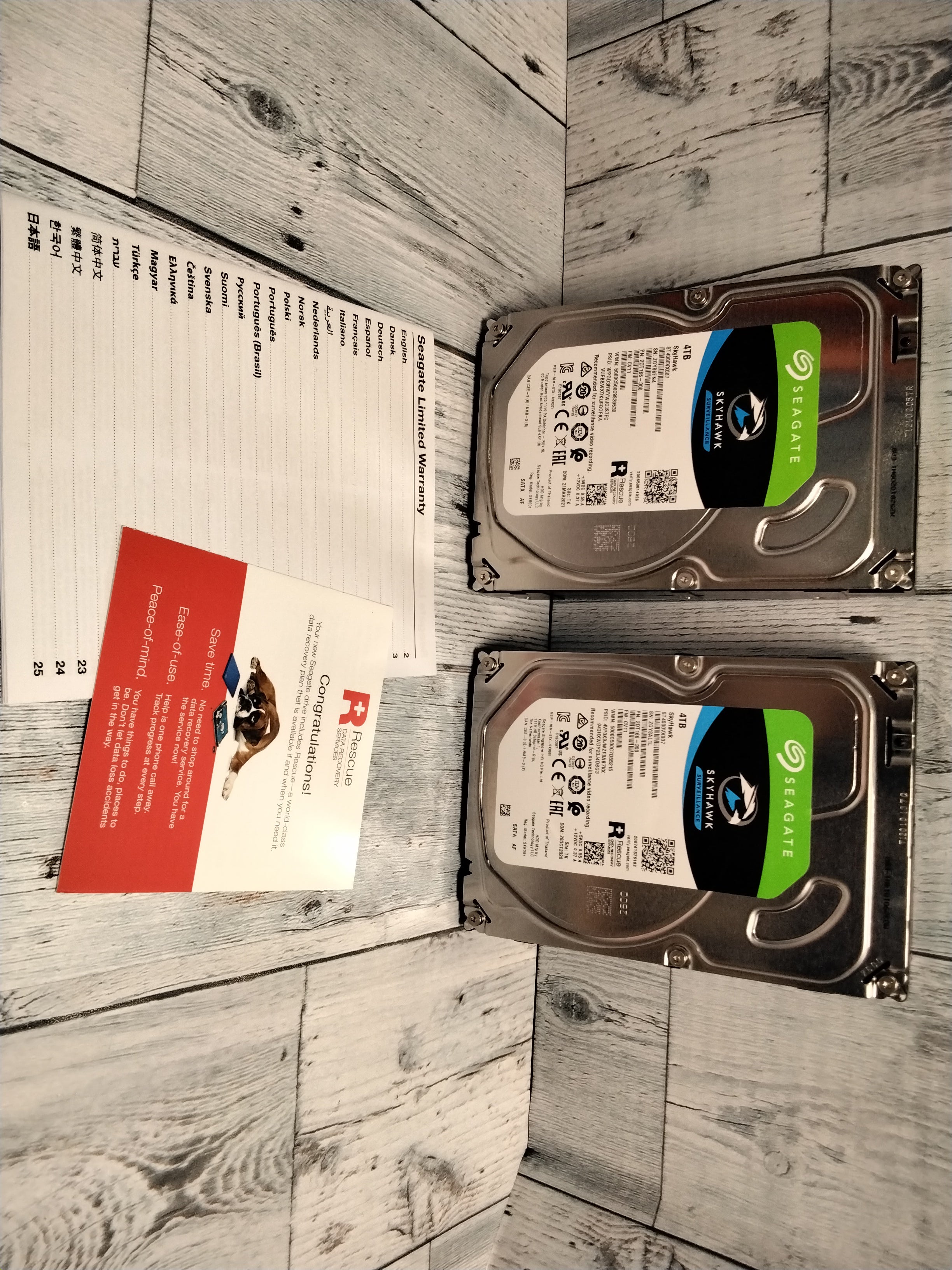 SEAGATE ST4000VX007 Skyhawk 4TB Surveillance Internal Hard Drive (2 Ha