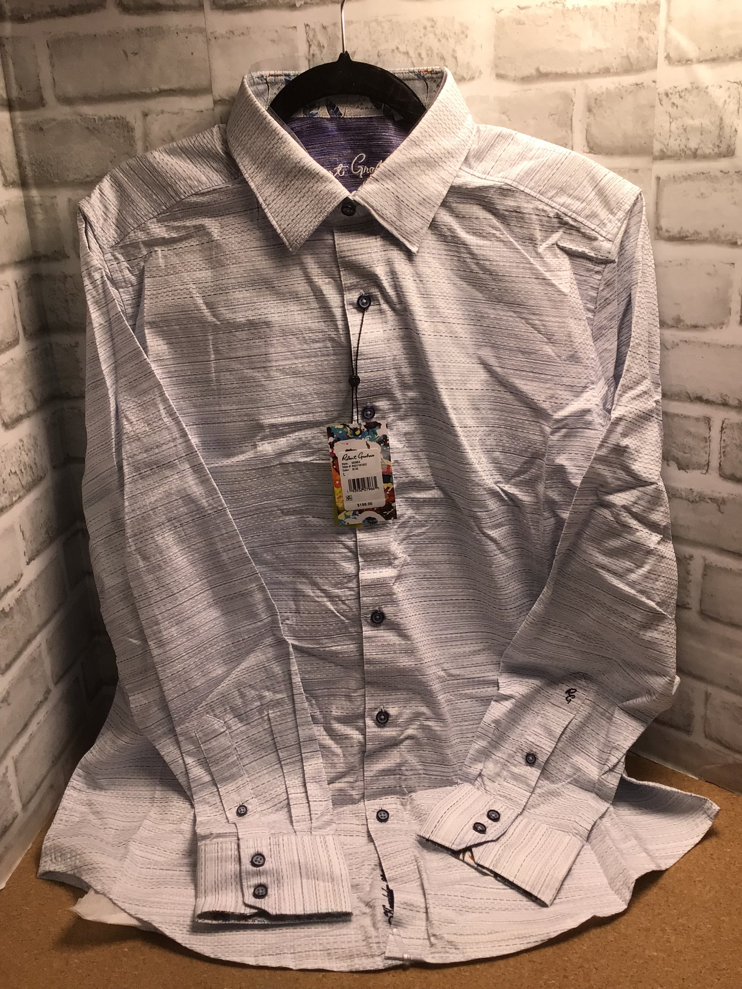 Robert Graham Button Shirt. Size L*New With Tags* (7923759775982)