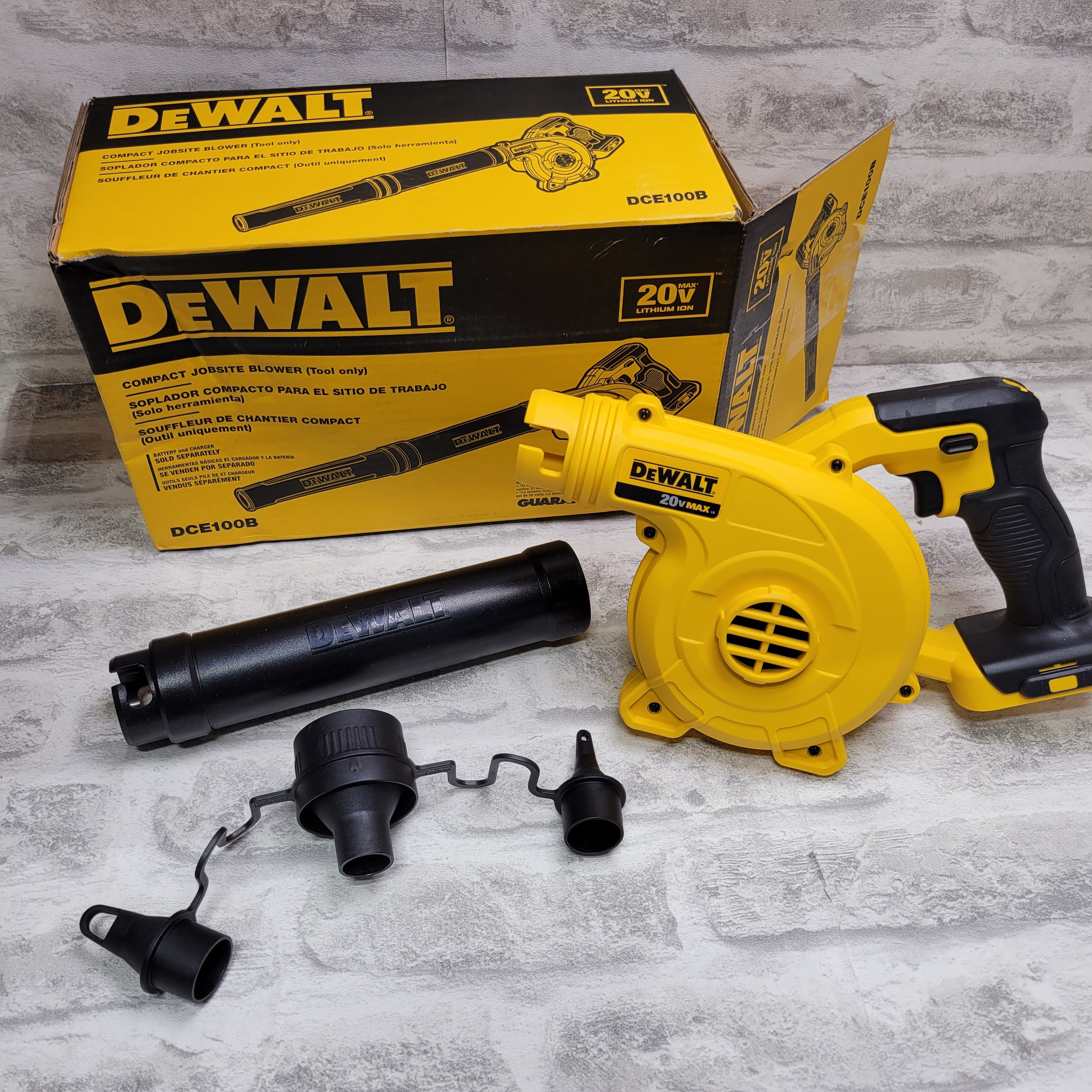 Compact Jobsite Blower Dewalt Mini Blower DeWalt DCV100-XJ 18v XR