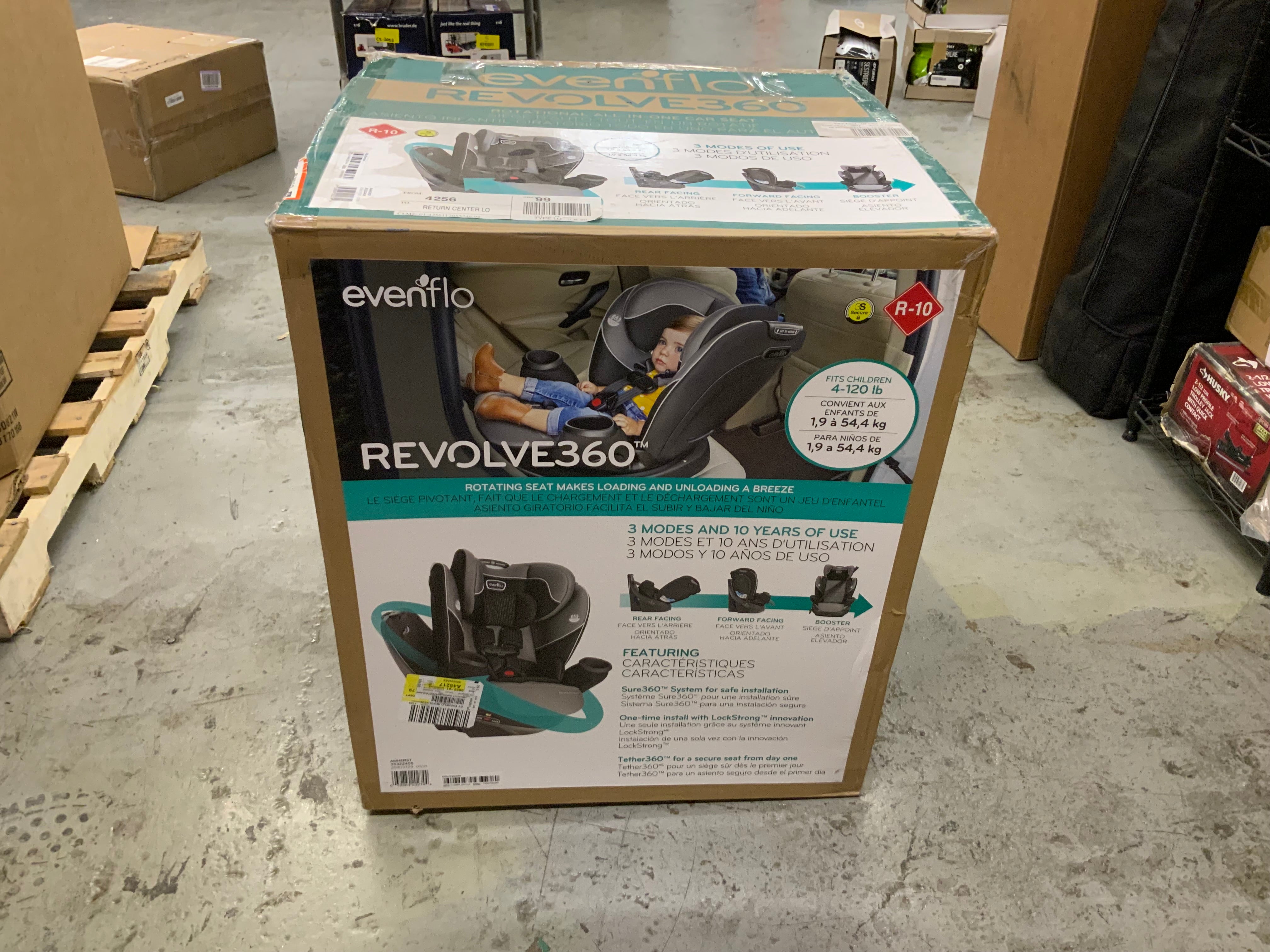 Evenflo Gold Revolve 360 Rotational All-In-One Convertible Car Seat - Amherst (8075819942126)