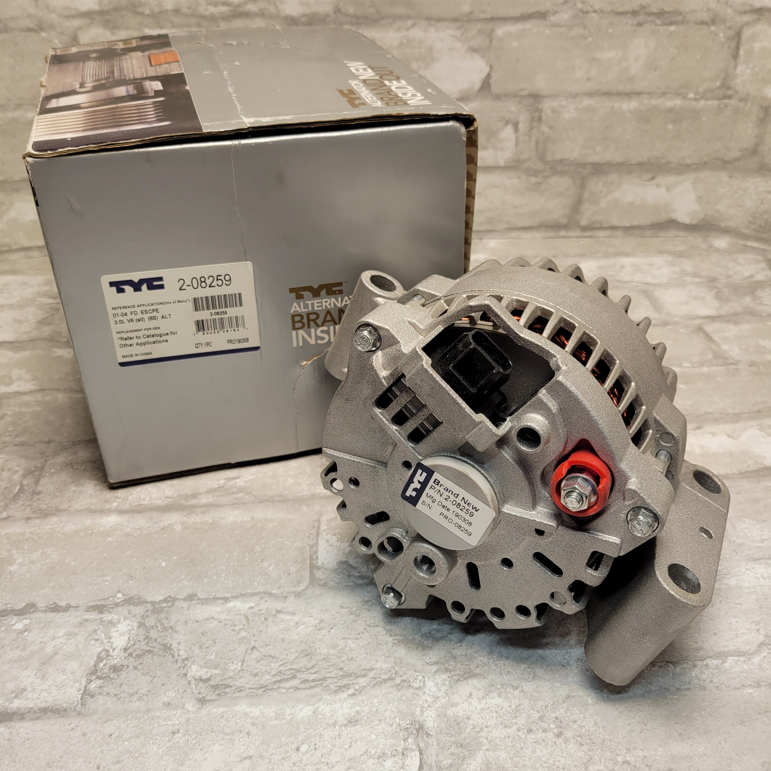 TYC Alternator 2-08259 Compatible with 2001-2004 Ford Escape (7929820053742)