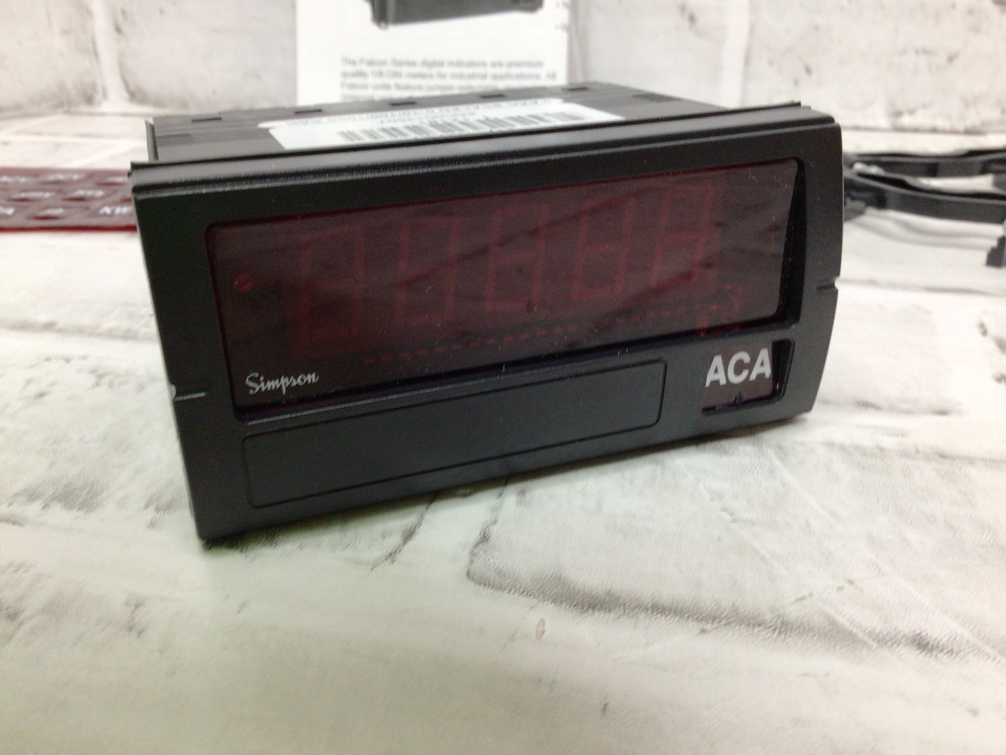 SIMPSON ELECTRIC F45-1-46-0-A Digital Panel Meter,AC Current (8169883435246)