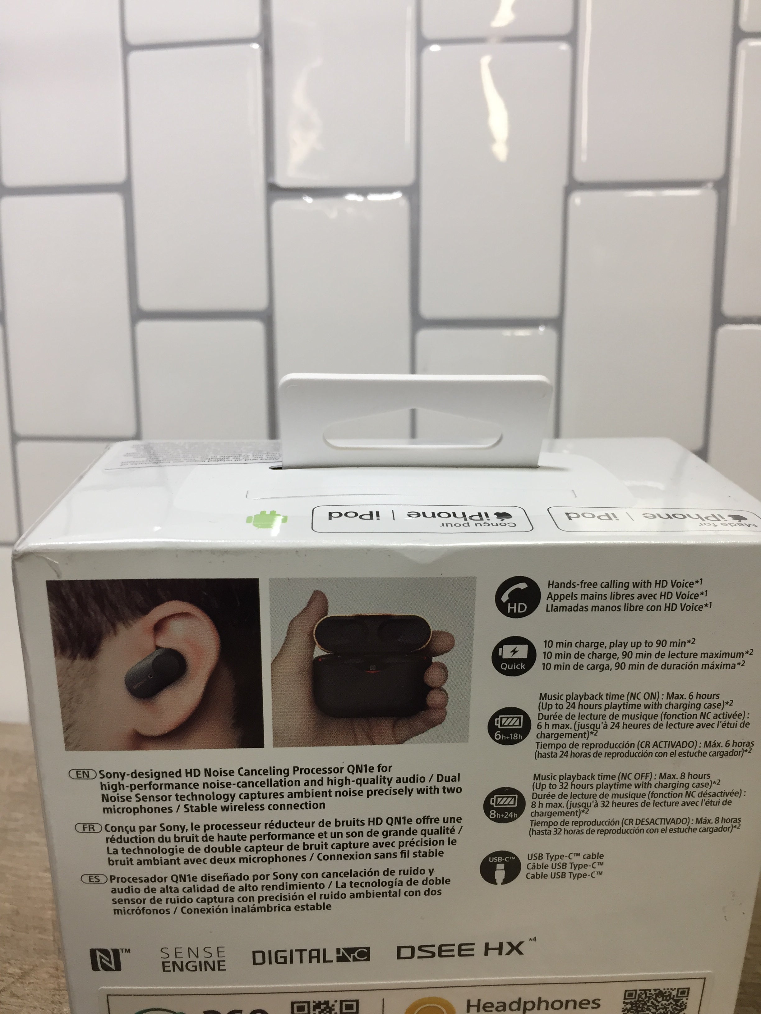 Sony WF-1000XM3 Wireless Earbuds AlexaVoice Control & Mic For Phone Call, Black (7331436888302)