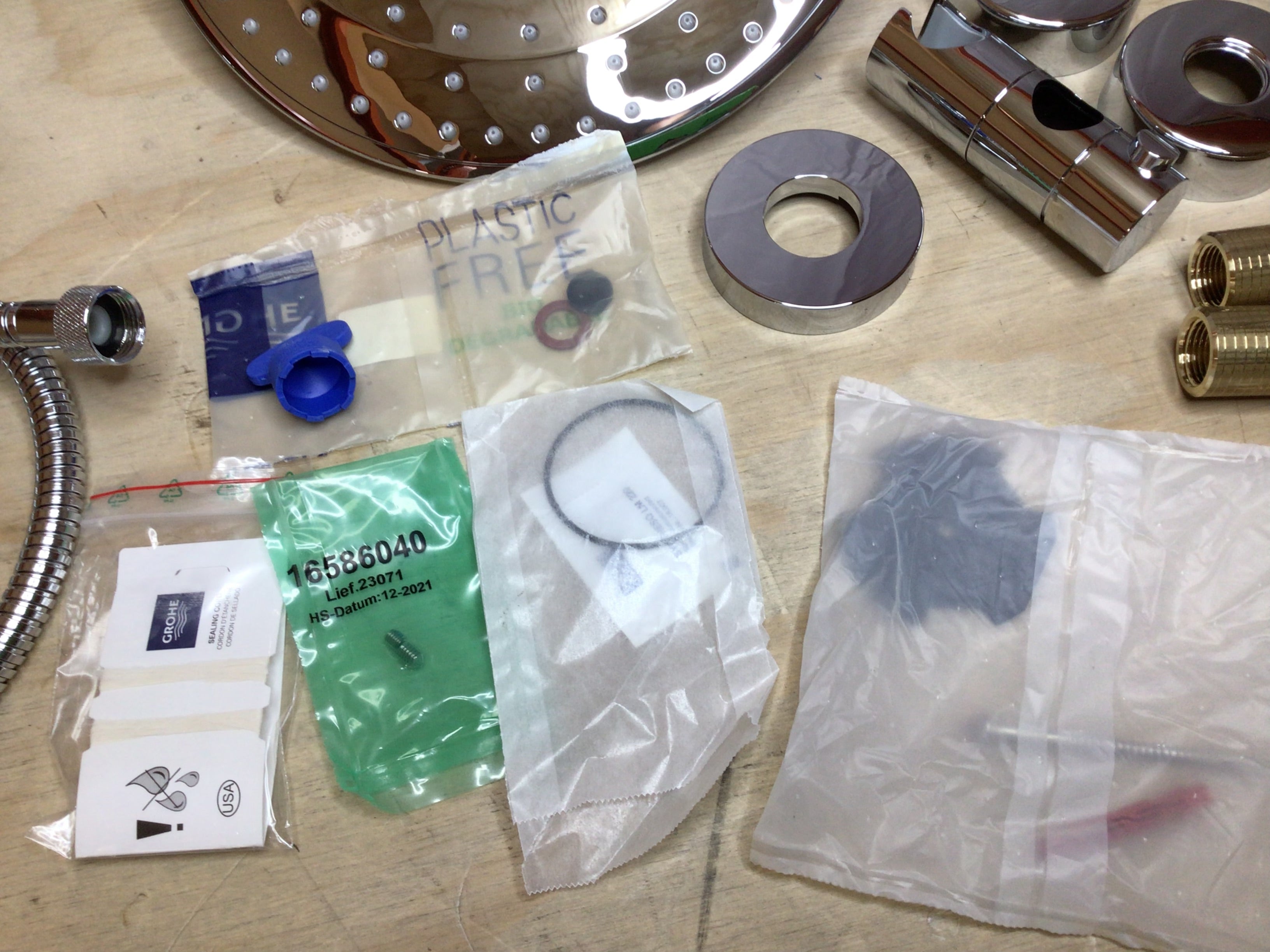 Grohe 26177002 Euphoria Retrofit Thermostatic Shower System Chrome *OP